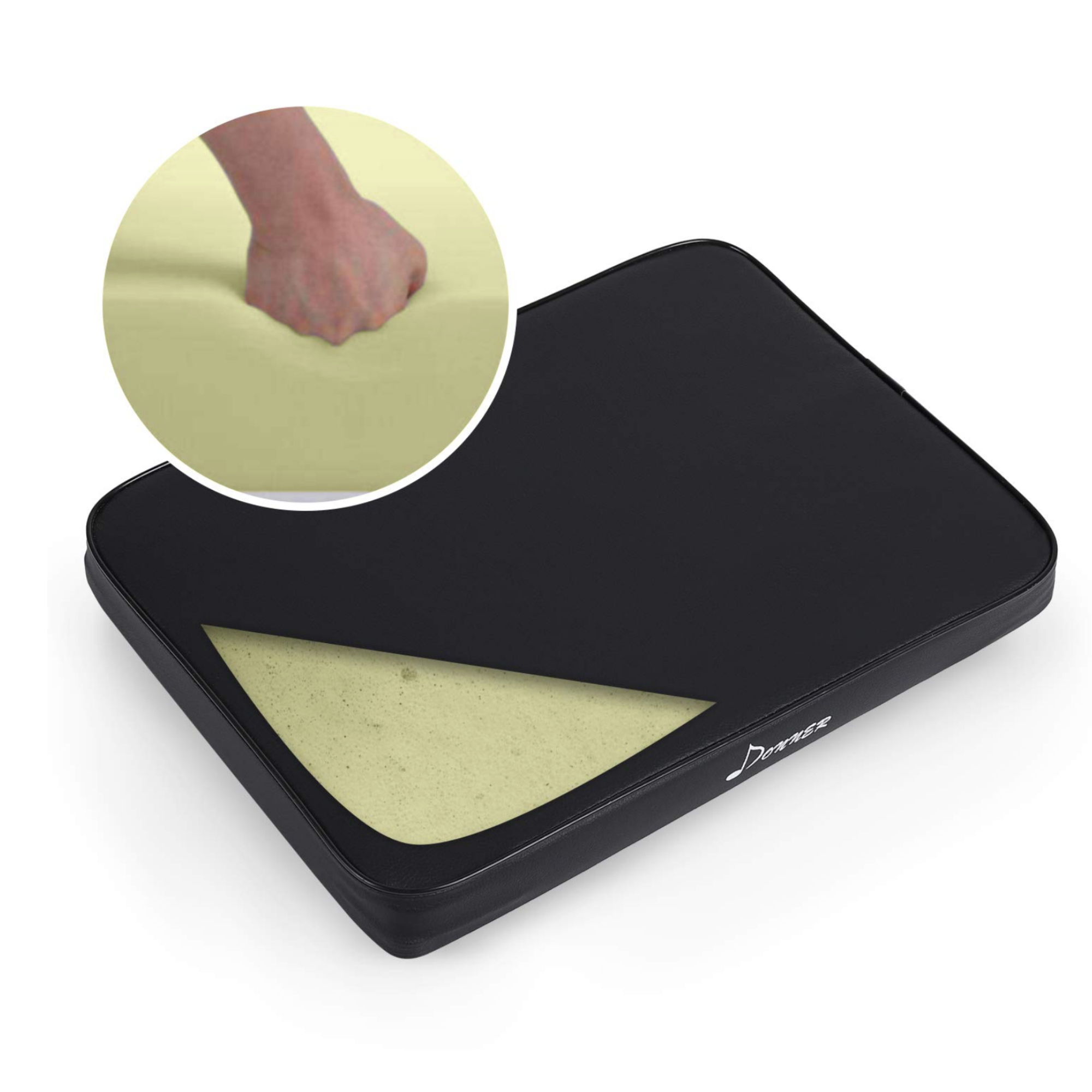 Donner Adjustable Piano Keyboard Bench X-Style Bench Stool Chair Seat High-Density Sponges Non-Skid Design Black