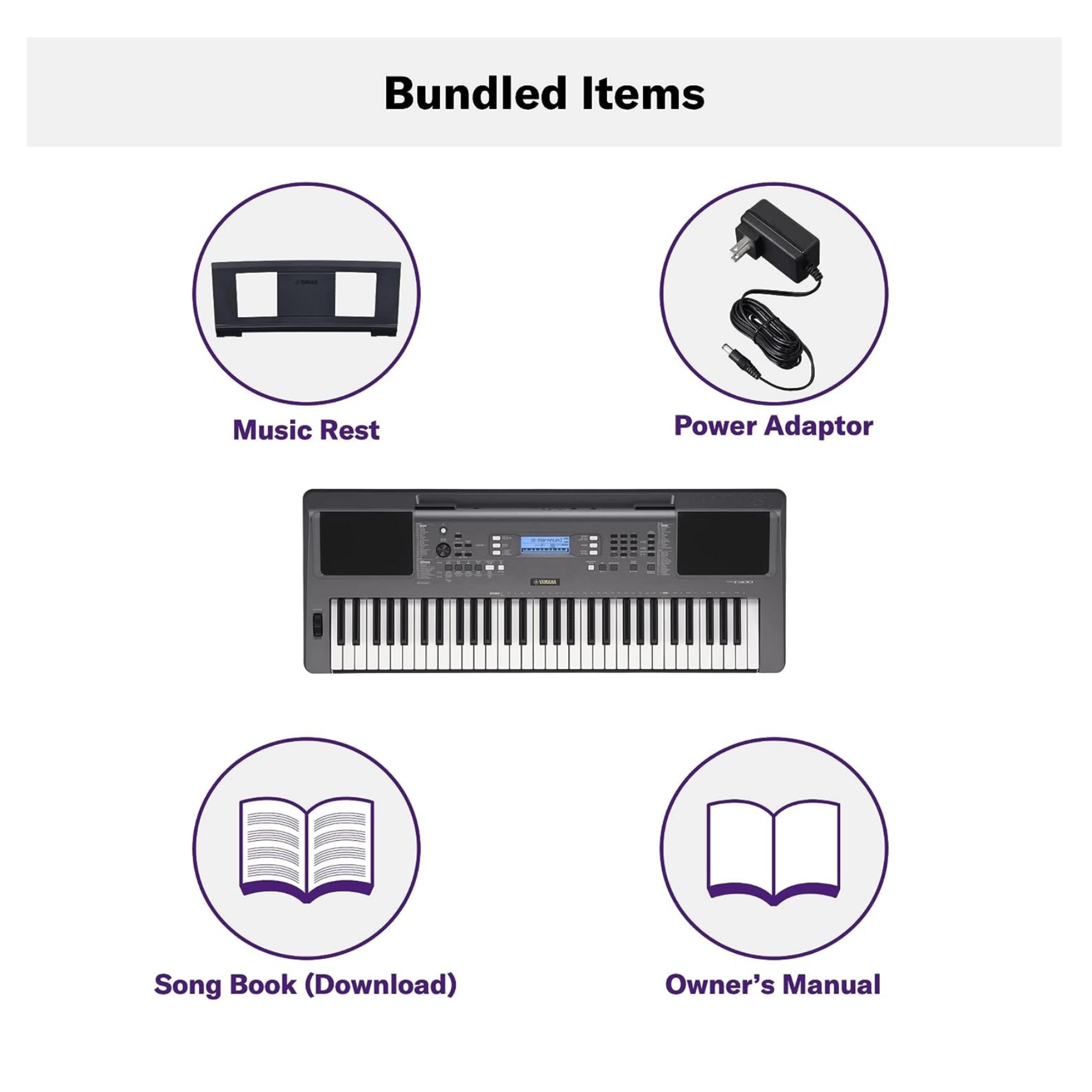 Yamaha PSR-I300 Portable Keyboard 61 Keys