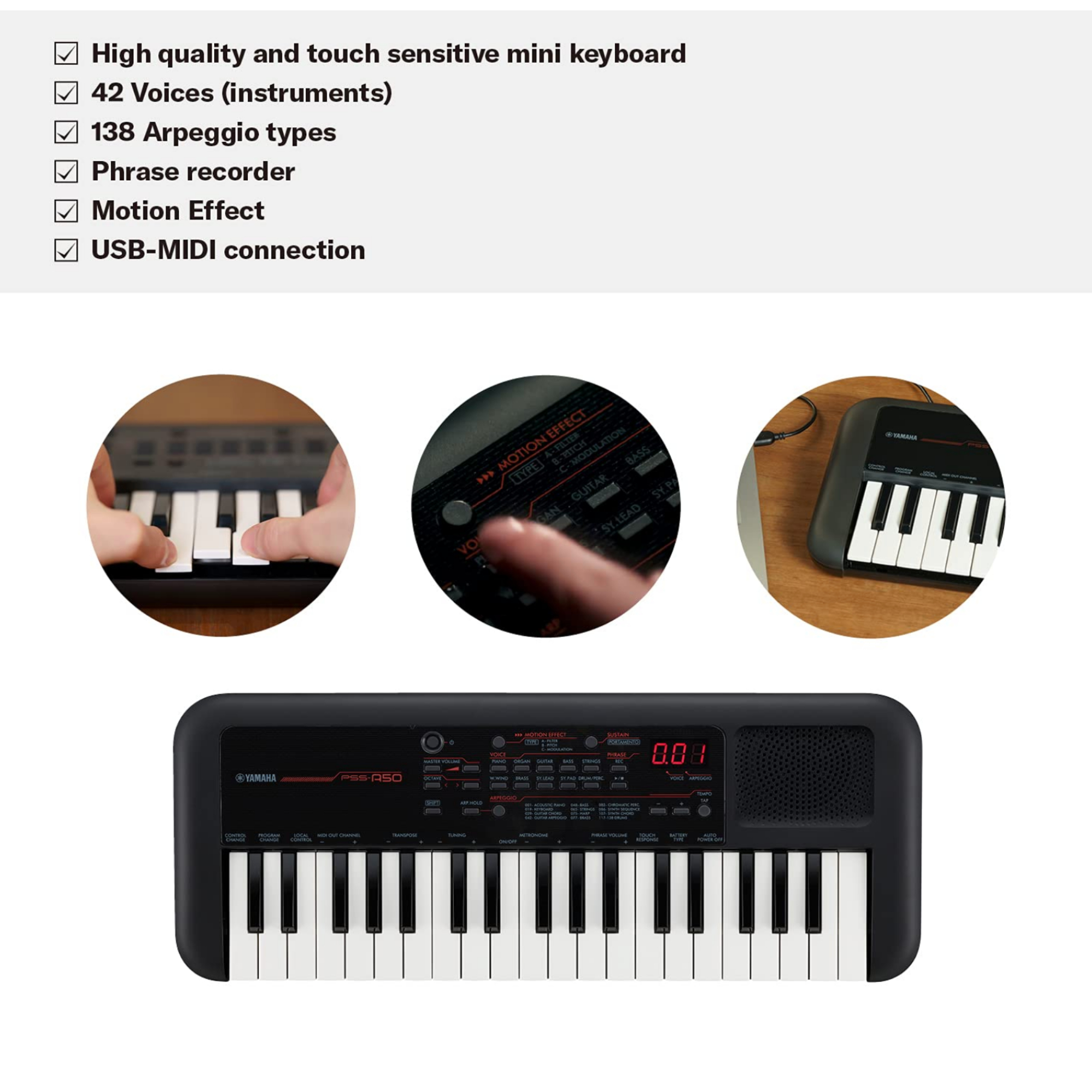 Yamaha PSS-A50 Mobile Mini 37-Key Keyboard