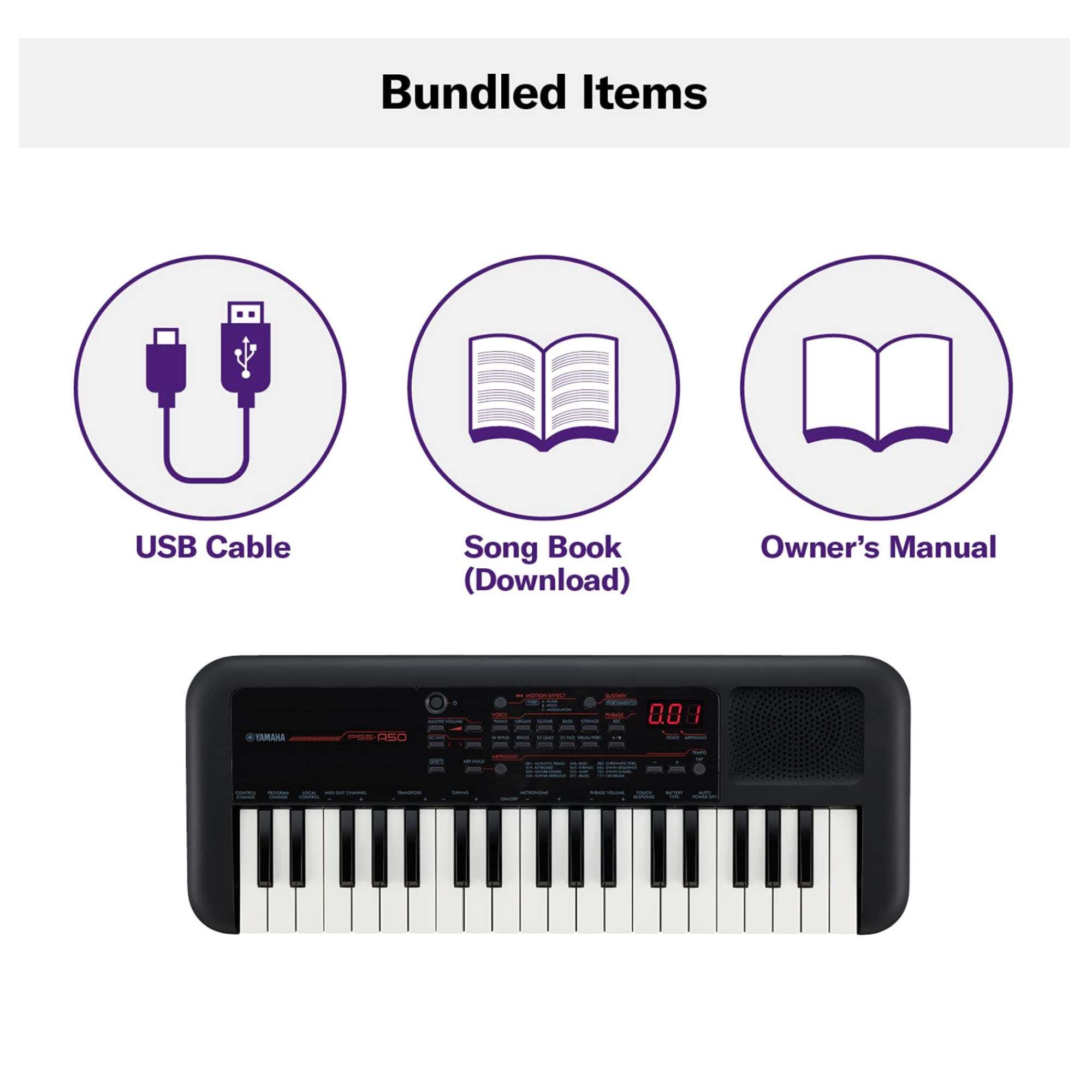 Yamaha PSS-A50 Mobile Mini 37-Key Keyboard