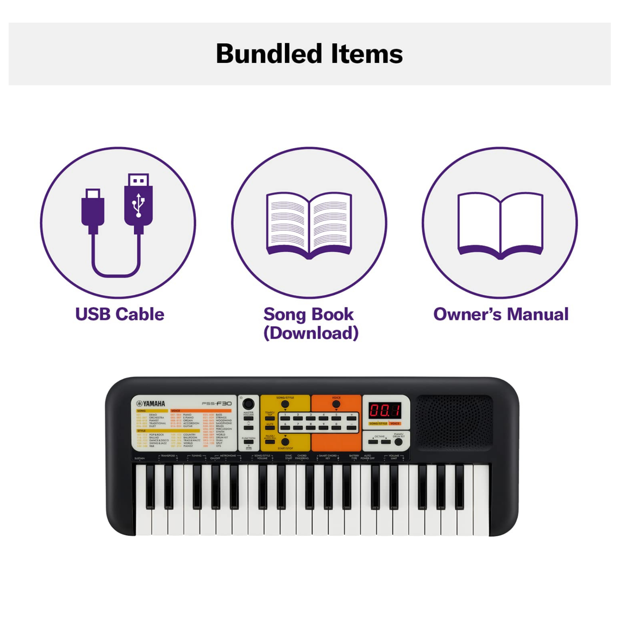 Yamaha Portable Keyboard PSS-F30