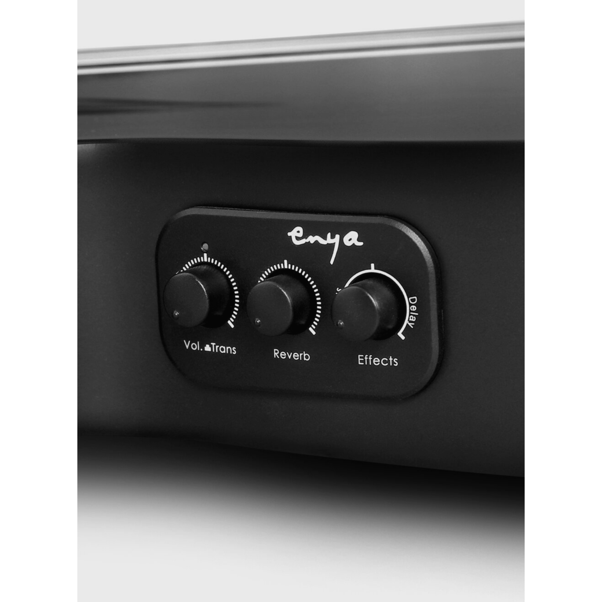 Enya Tenor Nova UE PRO Transacoustic Carbon Fiber Travel Ukulele- Black