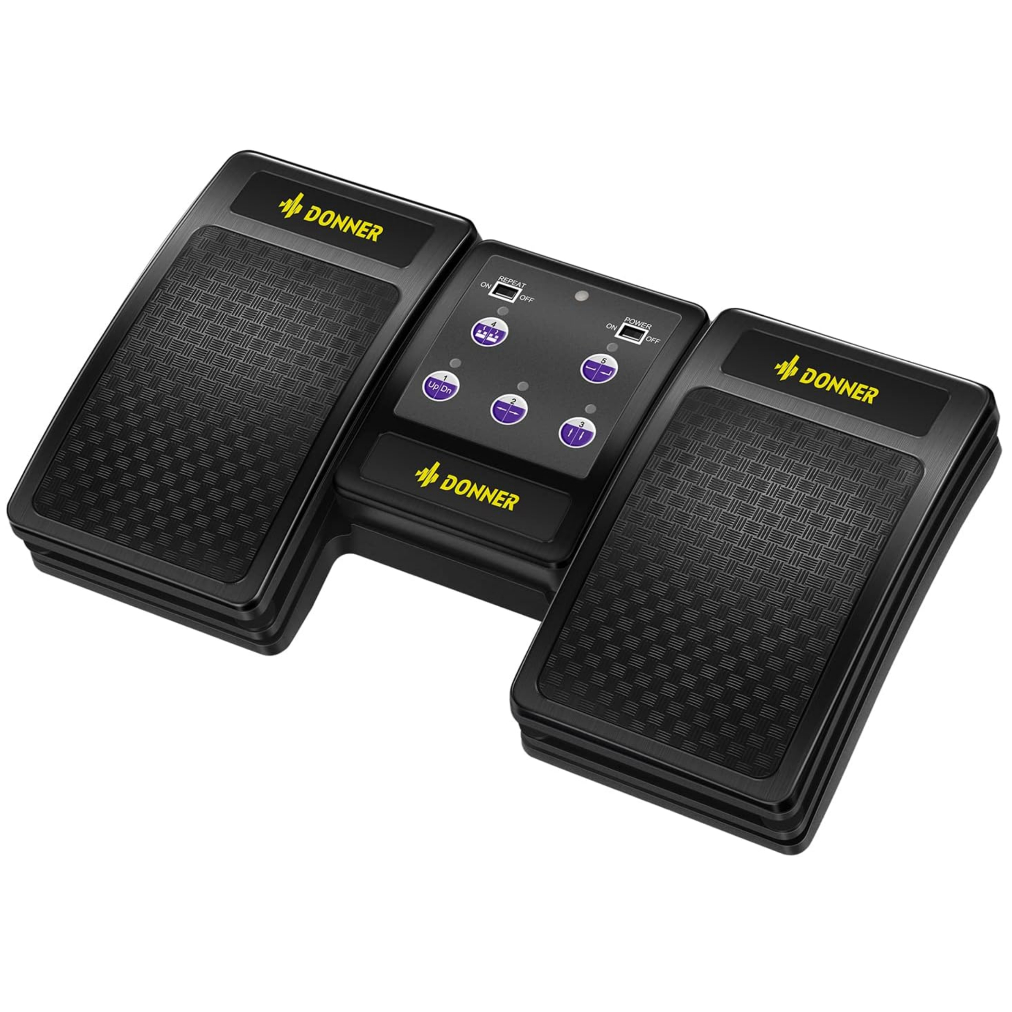 Donner Wireless Page Turner Pedal for Tablets Phone Foot Pedal RechargeableBlack