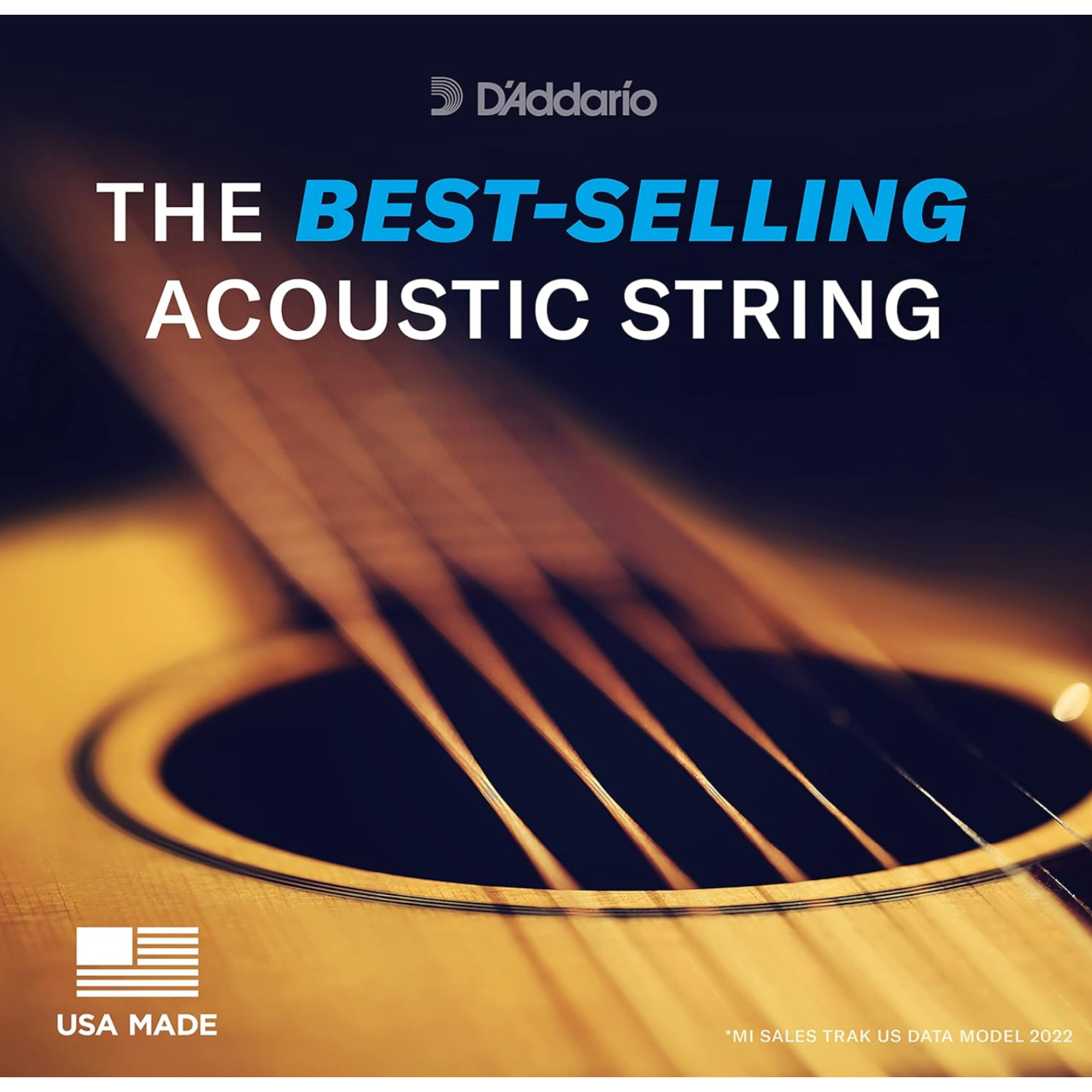 DAddario EJ16 Acoustic 12-53 Light Guitar Strings