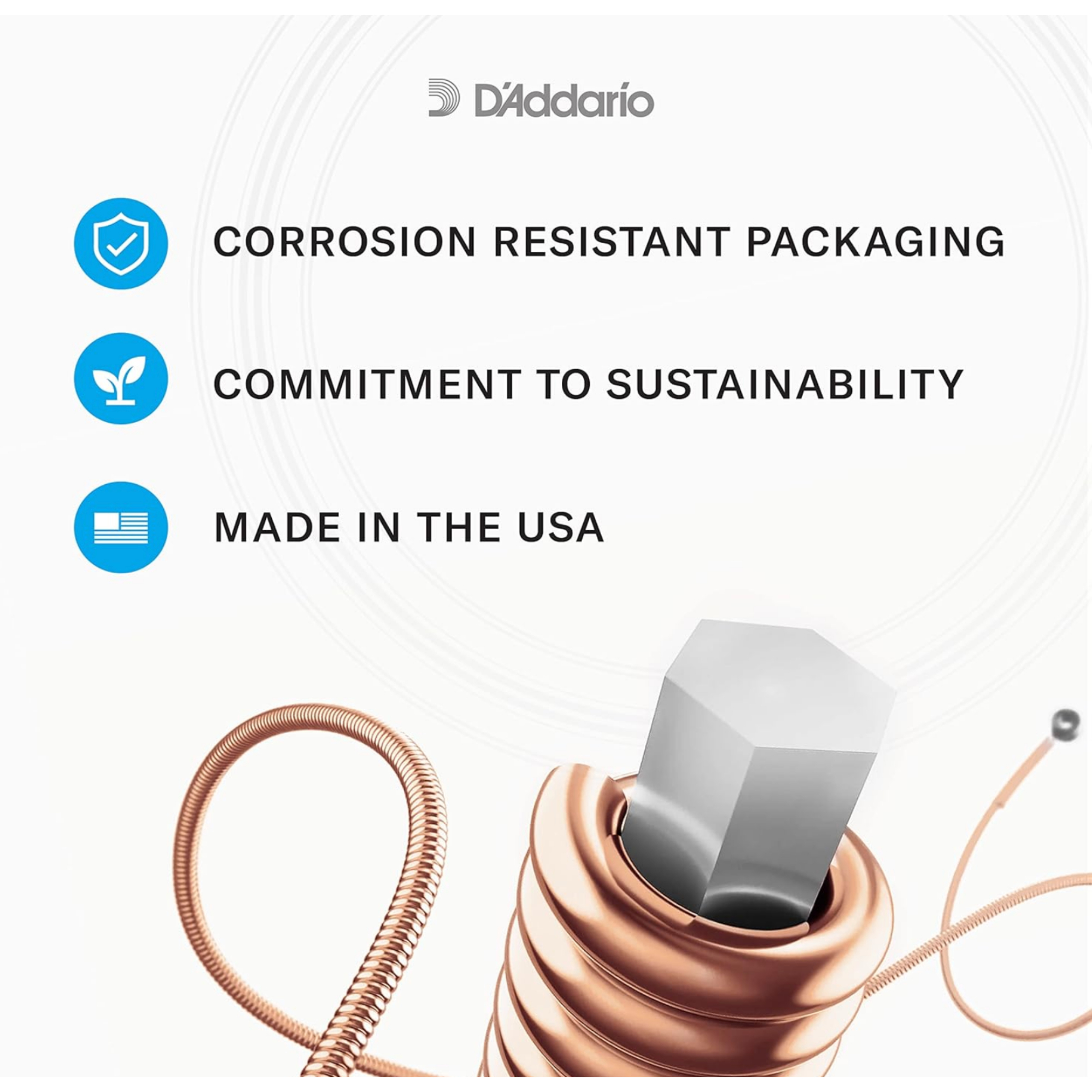 DAddario EJ26 Acoustic 11-52 Custom Light Guitar Strings