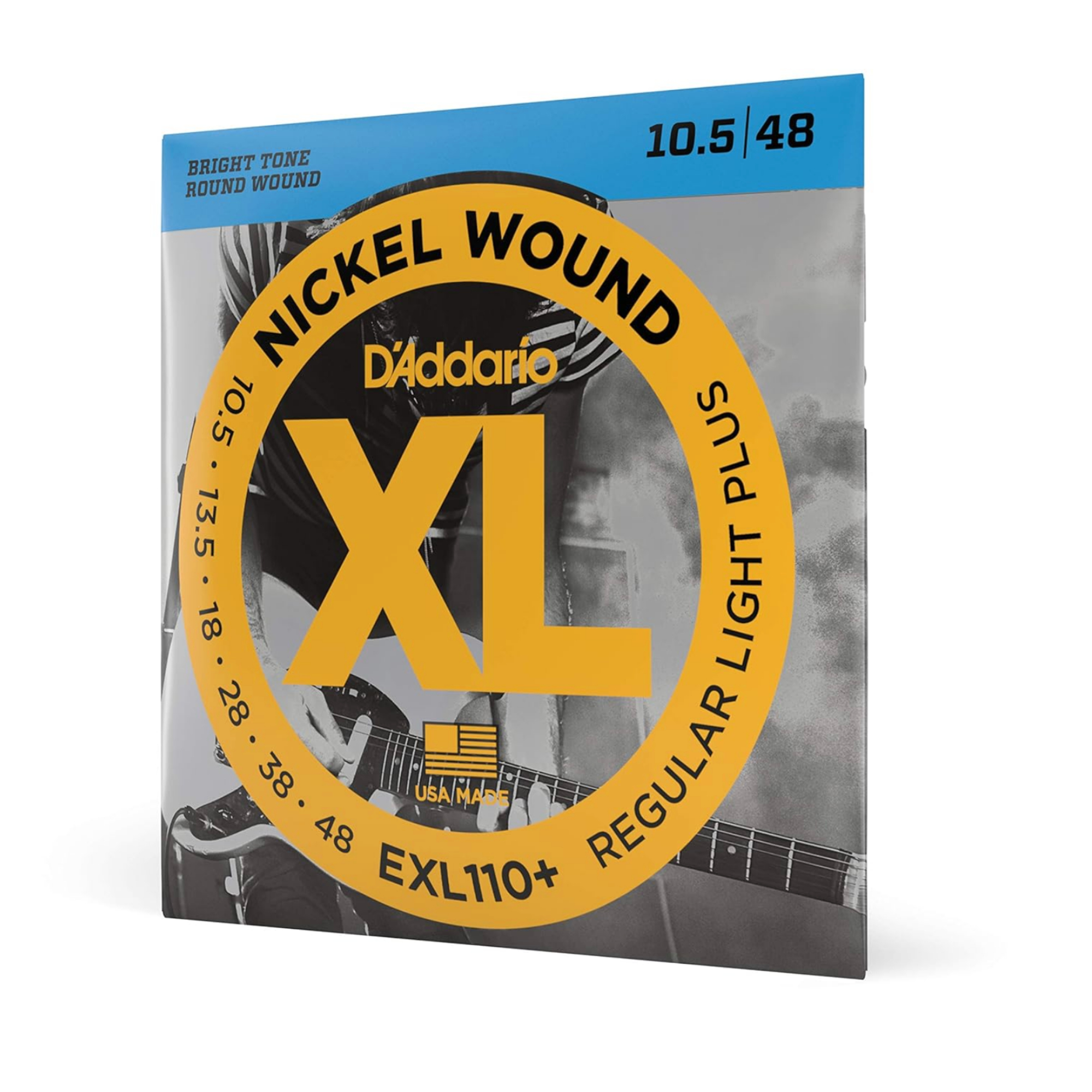 D Add Rio D'Addario EXL110+ Nickel Wound Electric Guitar Strings, Regular Light ...