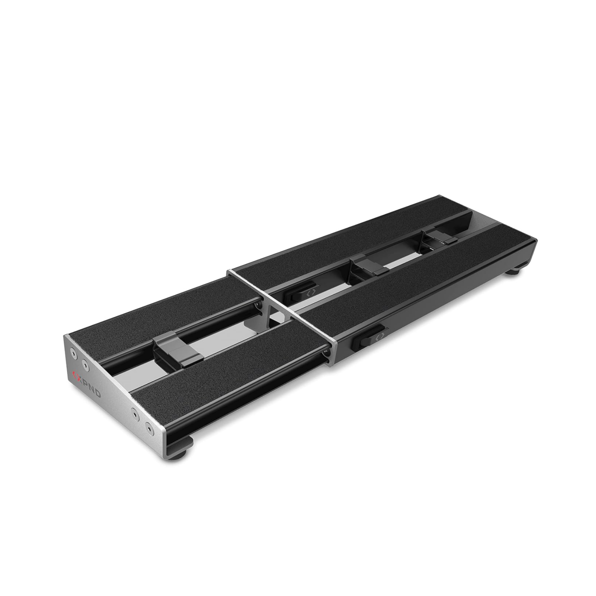 DAddario XPND Pedal Board - Guitar Pedal Board that Expands - Pedal Boards for Guitars - 1 Row Lightweight Durable Aluminum Pedalboard - Pre-Applied Loop Velcro for Swapping Pedals