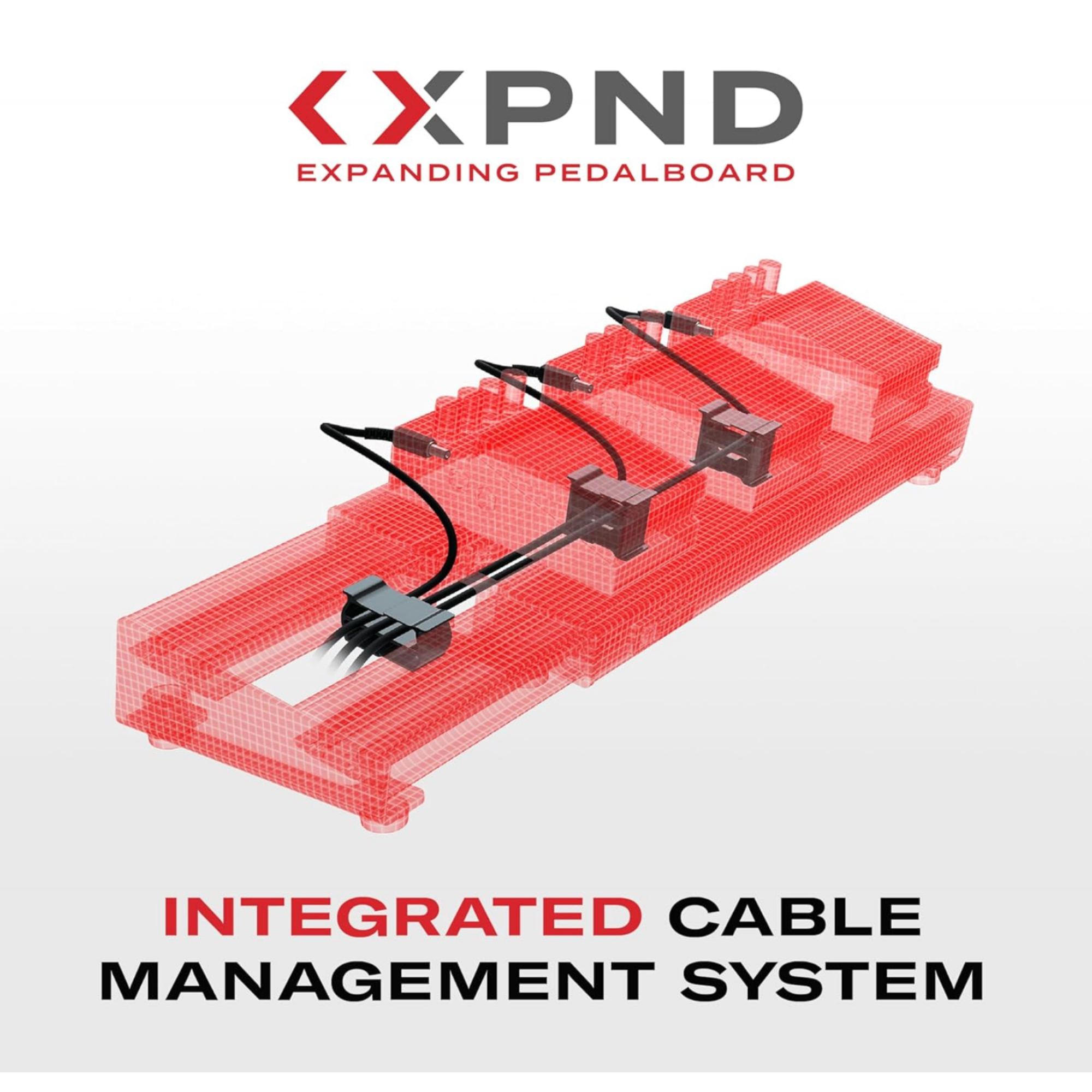 DAddario XPND Pedal Board - Guitar Pedal Board that Expands - Pedal Boards for Guitars - 1 Row Lightweight Durable Aluminum Pedalboard - Pre-Applied Loop Velcro for Swapping Pedals