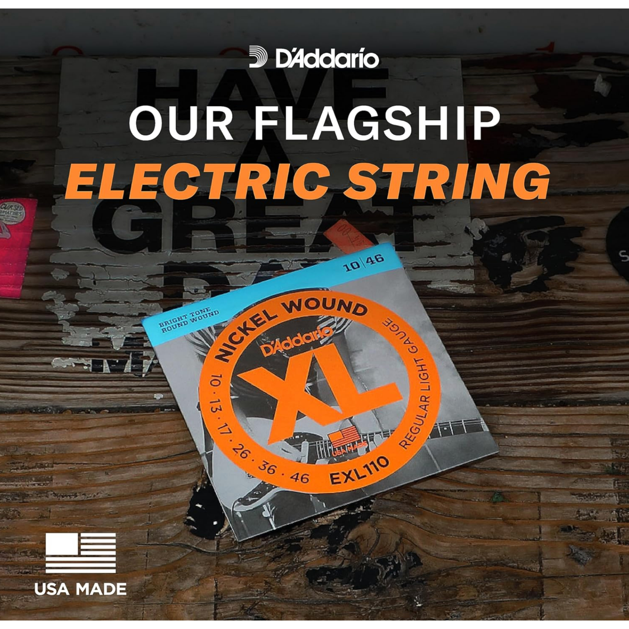 DAddario EXL110 Electric Guitar Strings Nickel Regular Light