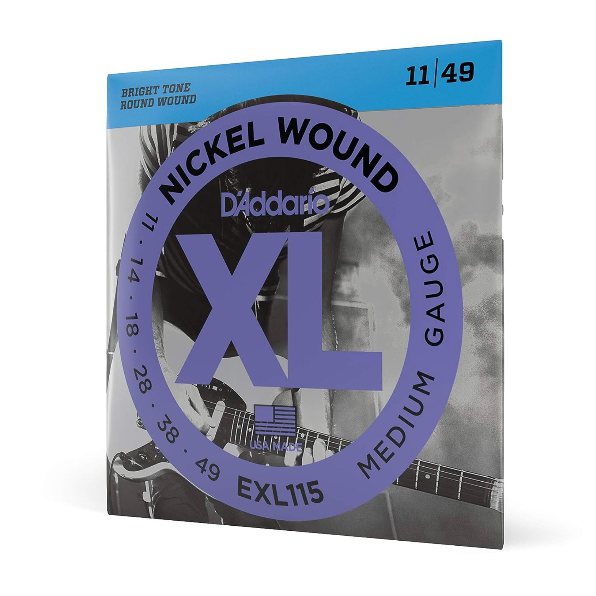 DAddario EXL115 Nickel Wound 11-49 Medium Electric Guitar Strings
