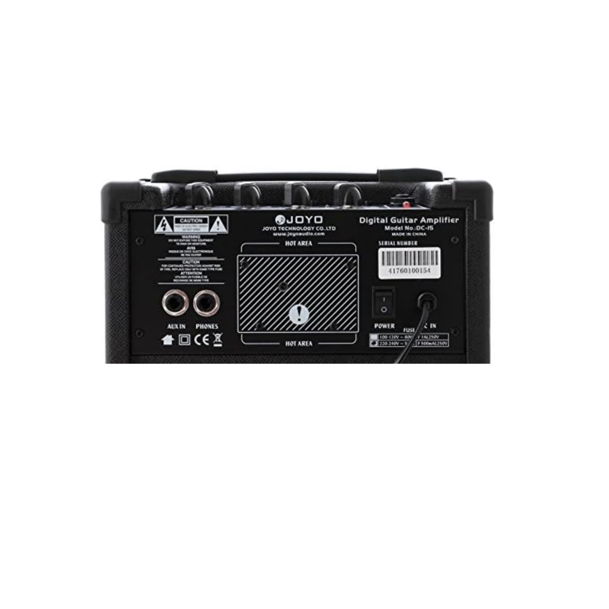 JOYO DC15 15W Digital Guitar Amplifier with Delay Reverb Effect 36 Pattern Drum