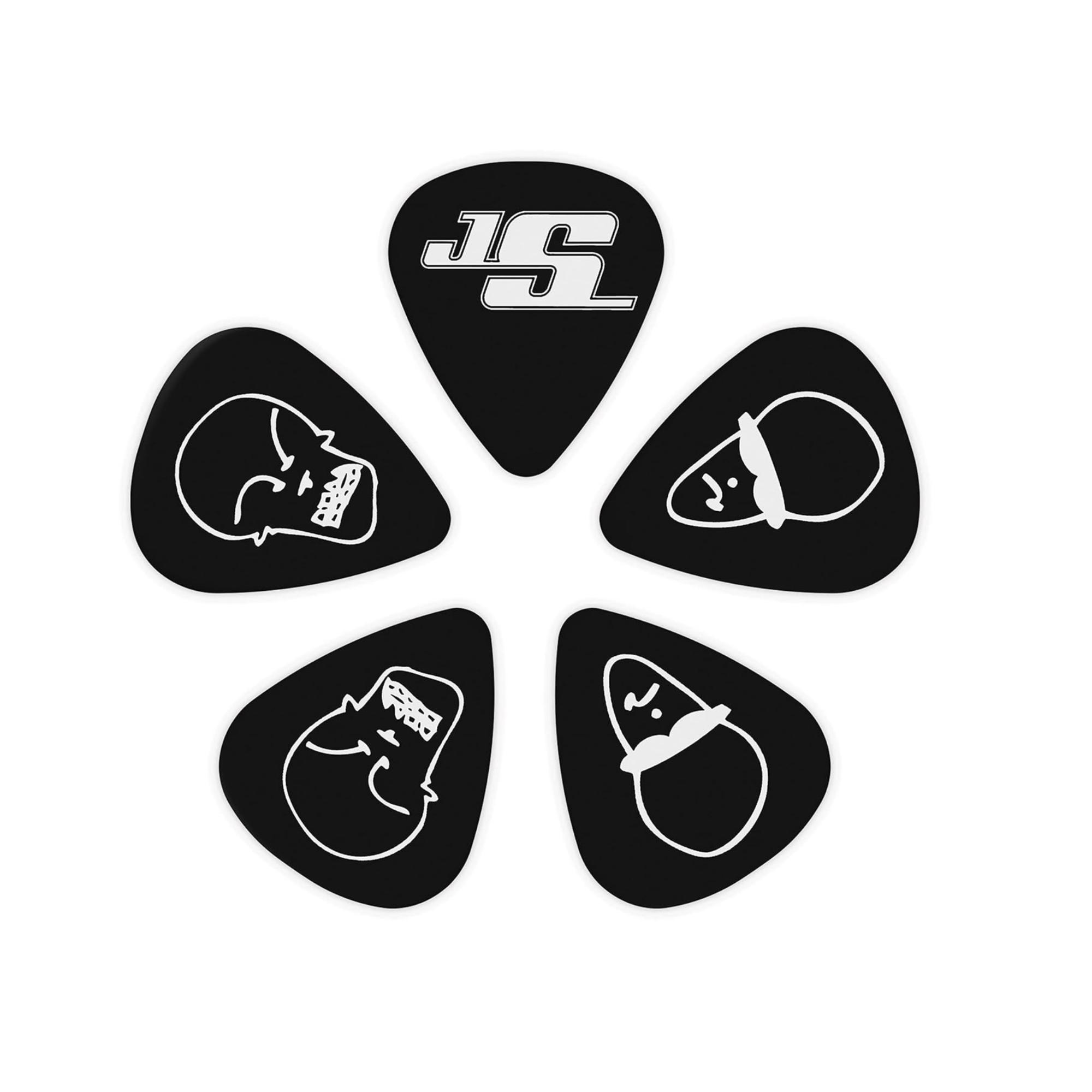 Planet Waves 1CBK2-10JS Joe Satriani Sign Guitar Pick Black