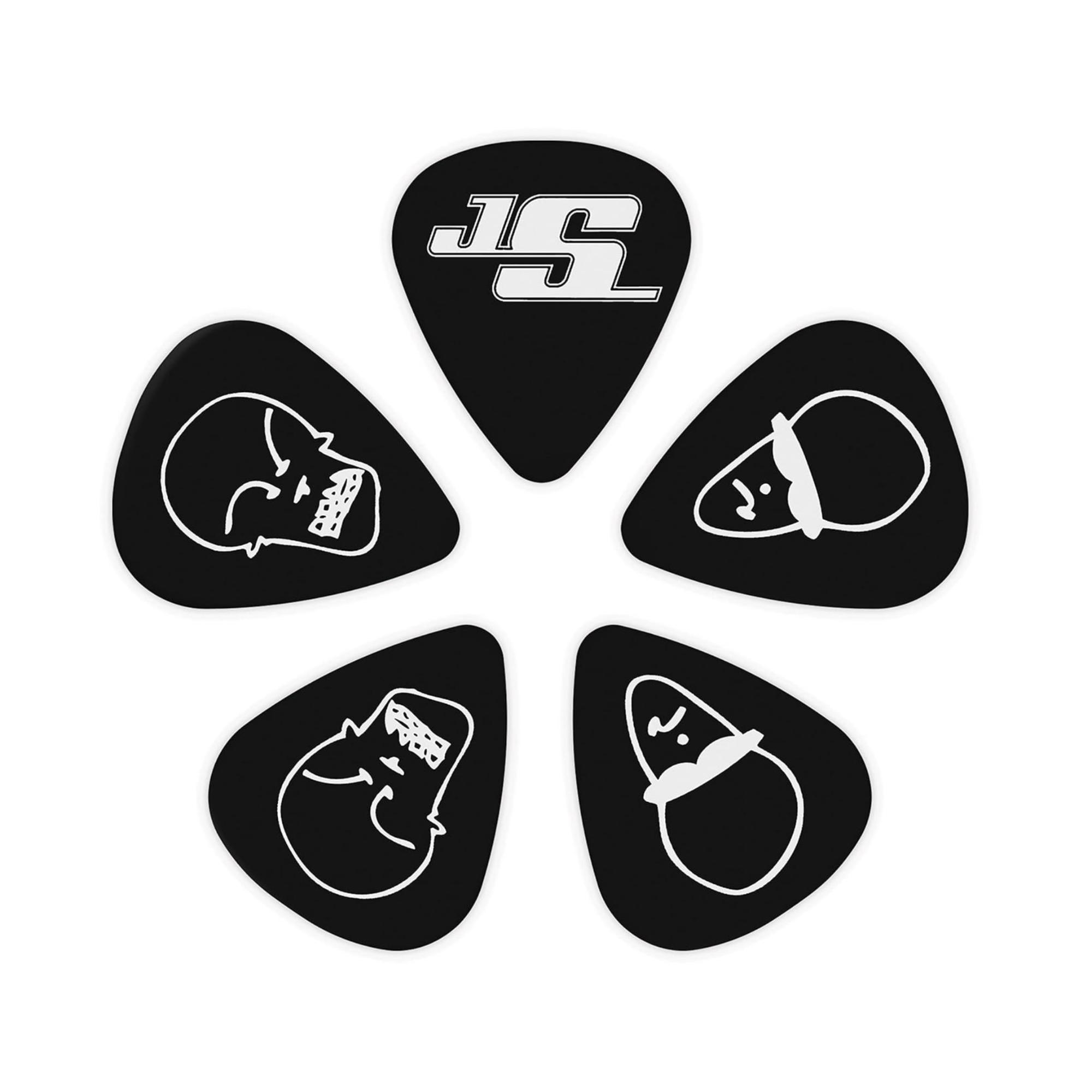 Planet Waves 1CBK4-10JS Satriani Joe Medium Guitar Picks Black