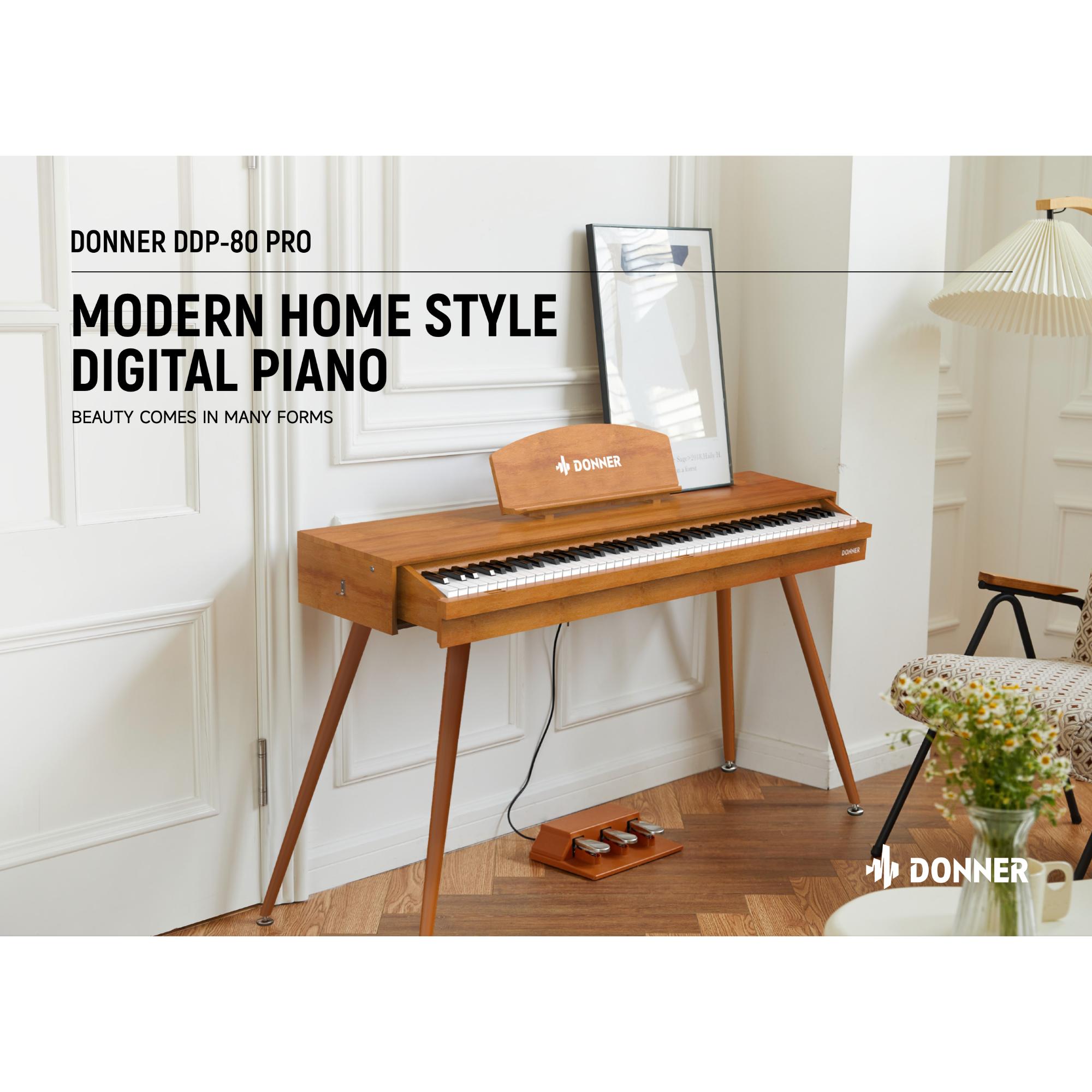 DONNER DDP-80 PRO MODERN HOME STYLE DIGITAL PIANO