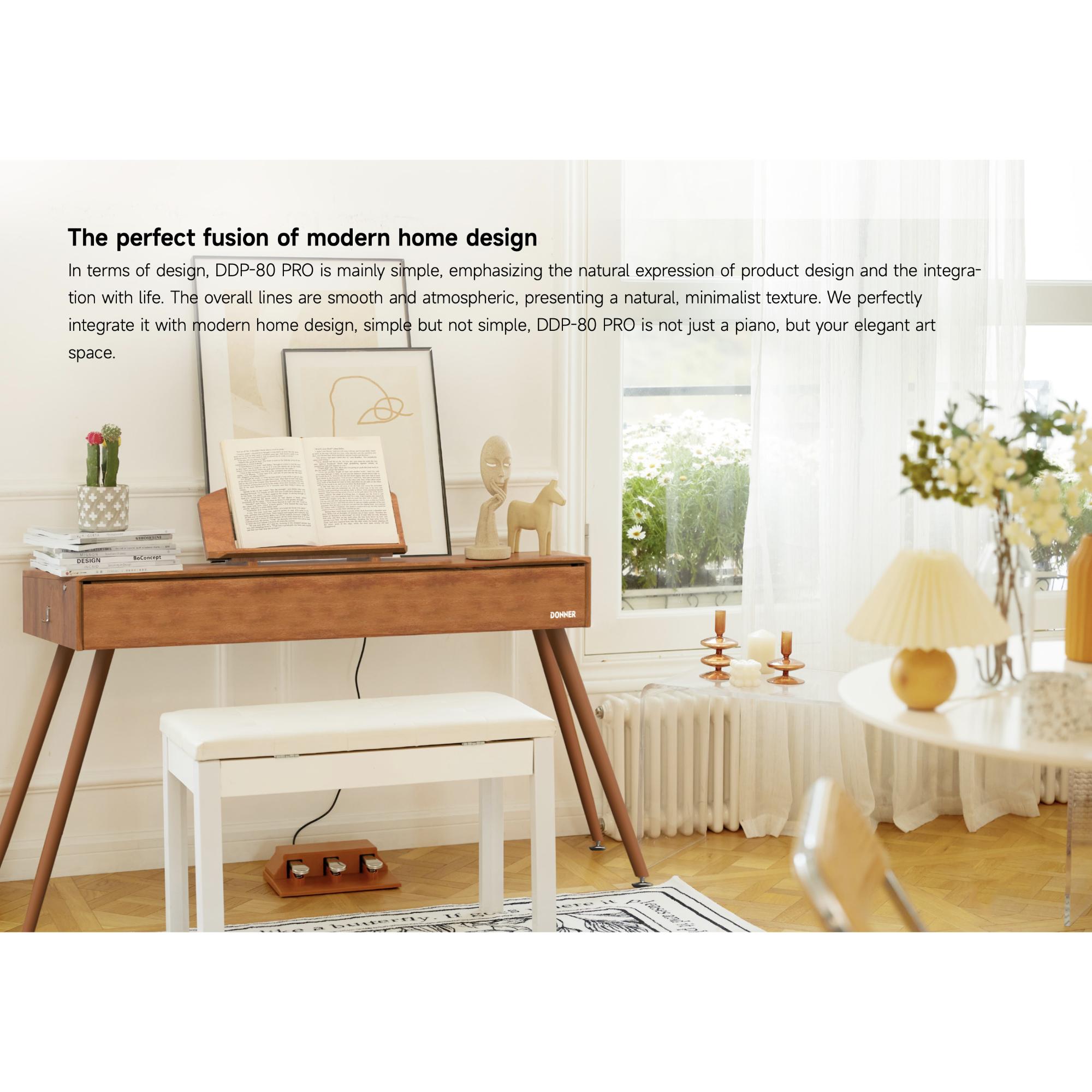 DONNER DDP-80 PRO MODERN HOME STYLE DIGITAL PIANO