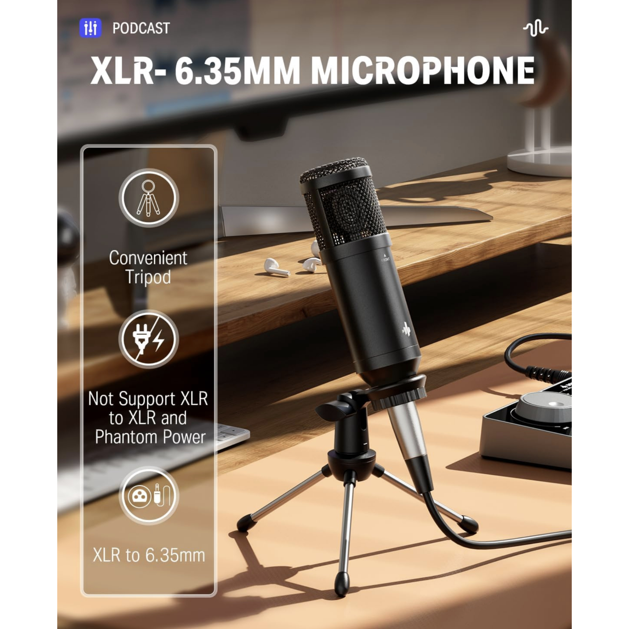 Donner Podcast Equipment Set Music Production Kit with AudioHarmonboard All-in-One Podcast Kit with Condenser Microphone for PCPhoneTablet