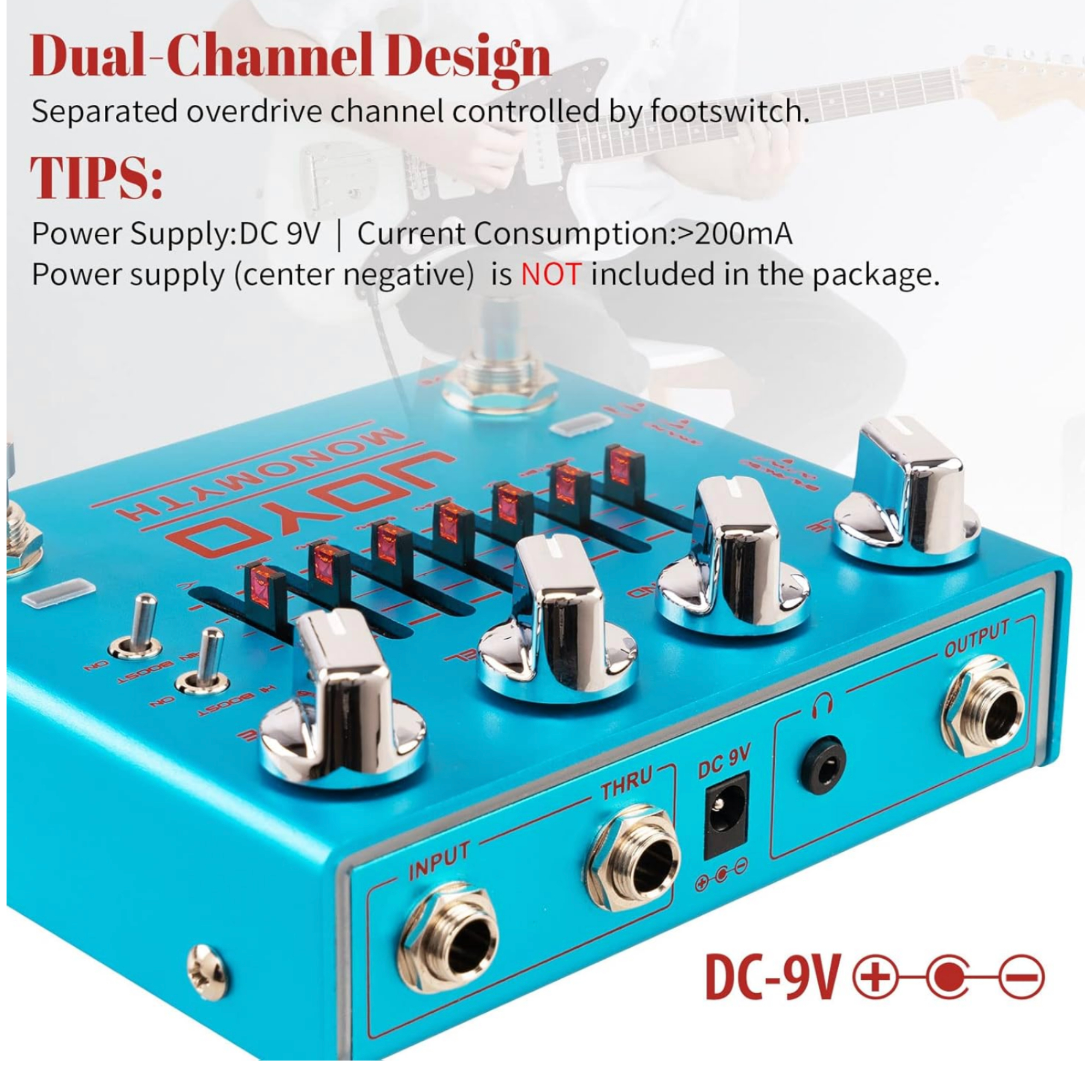 JOYO R-26 Monomyth Bass Preamp and DI Effects Pedal True Bypass Cab Sim EQ