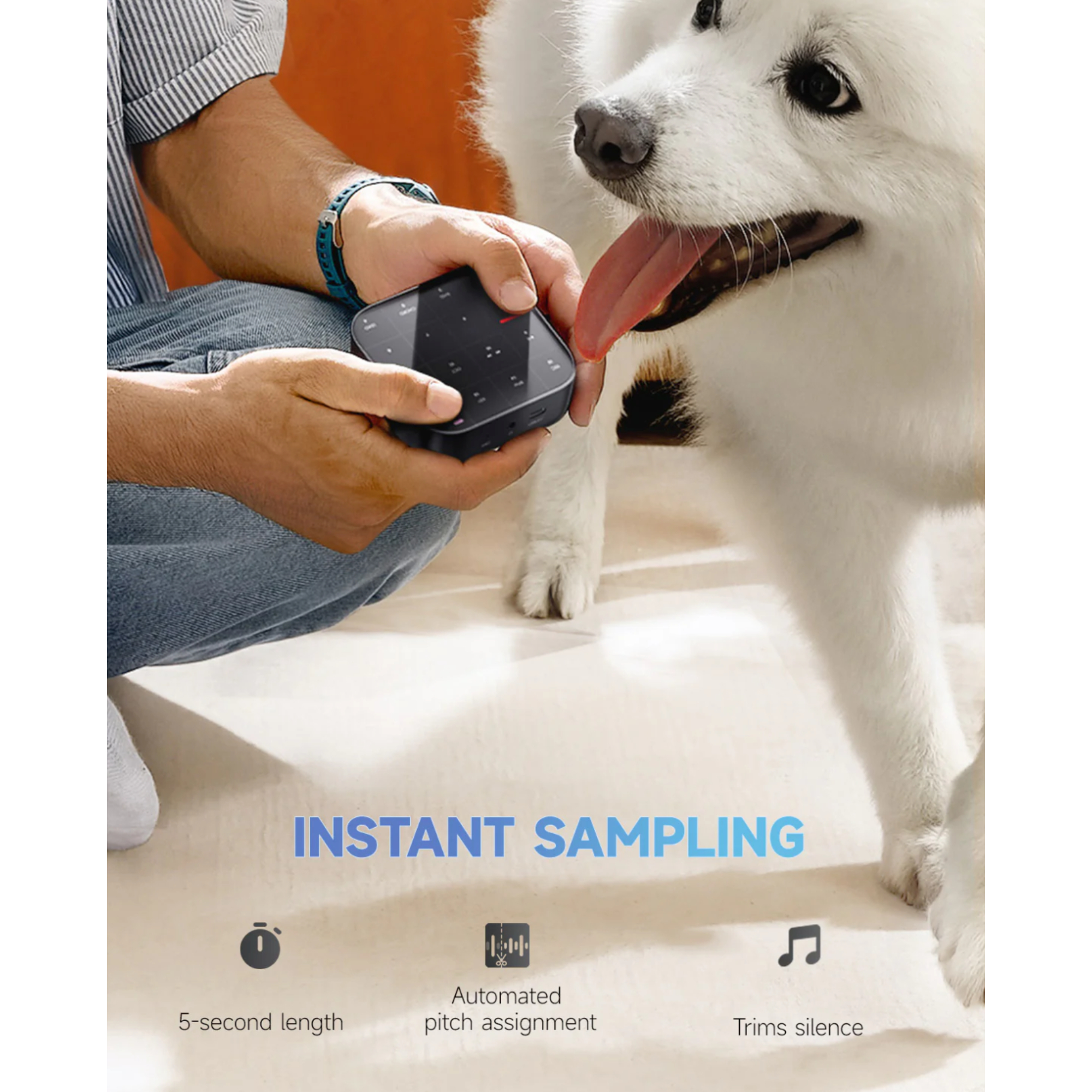 Donner MEDO MIDI Controller Portable Electronic Instrument Chord Sample Lead Bass Drum Built in Looper and Synthesizer