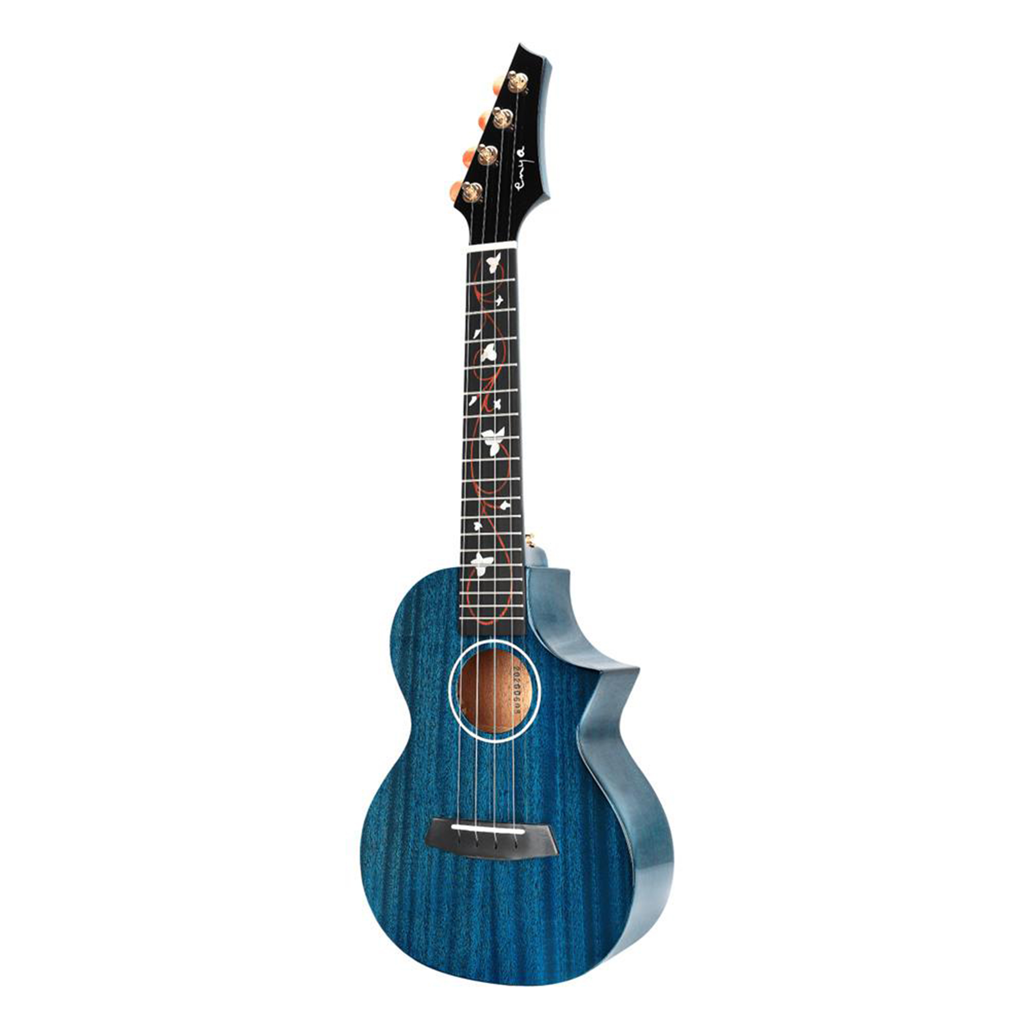 Enya EUT-M6 EQ Blue Solid Mahogany Tenor Ukulele