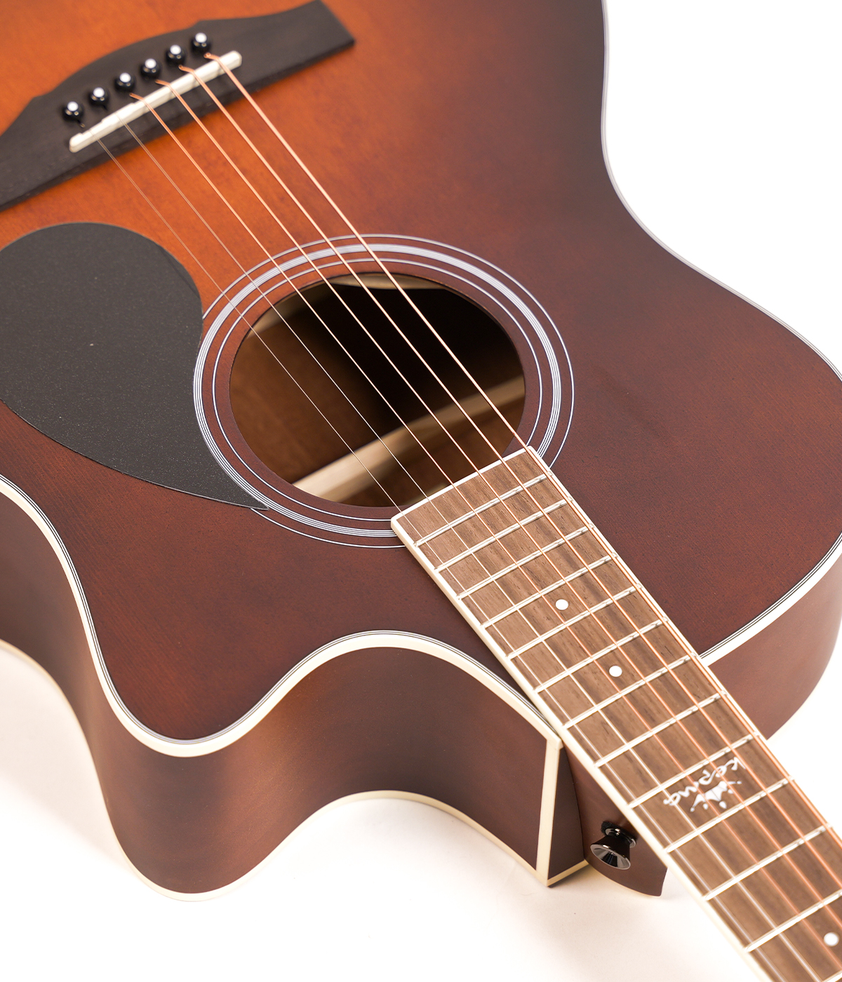 Kepma A1CE TRANS K10- Semi acoustic Guitar- Crimson satin