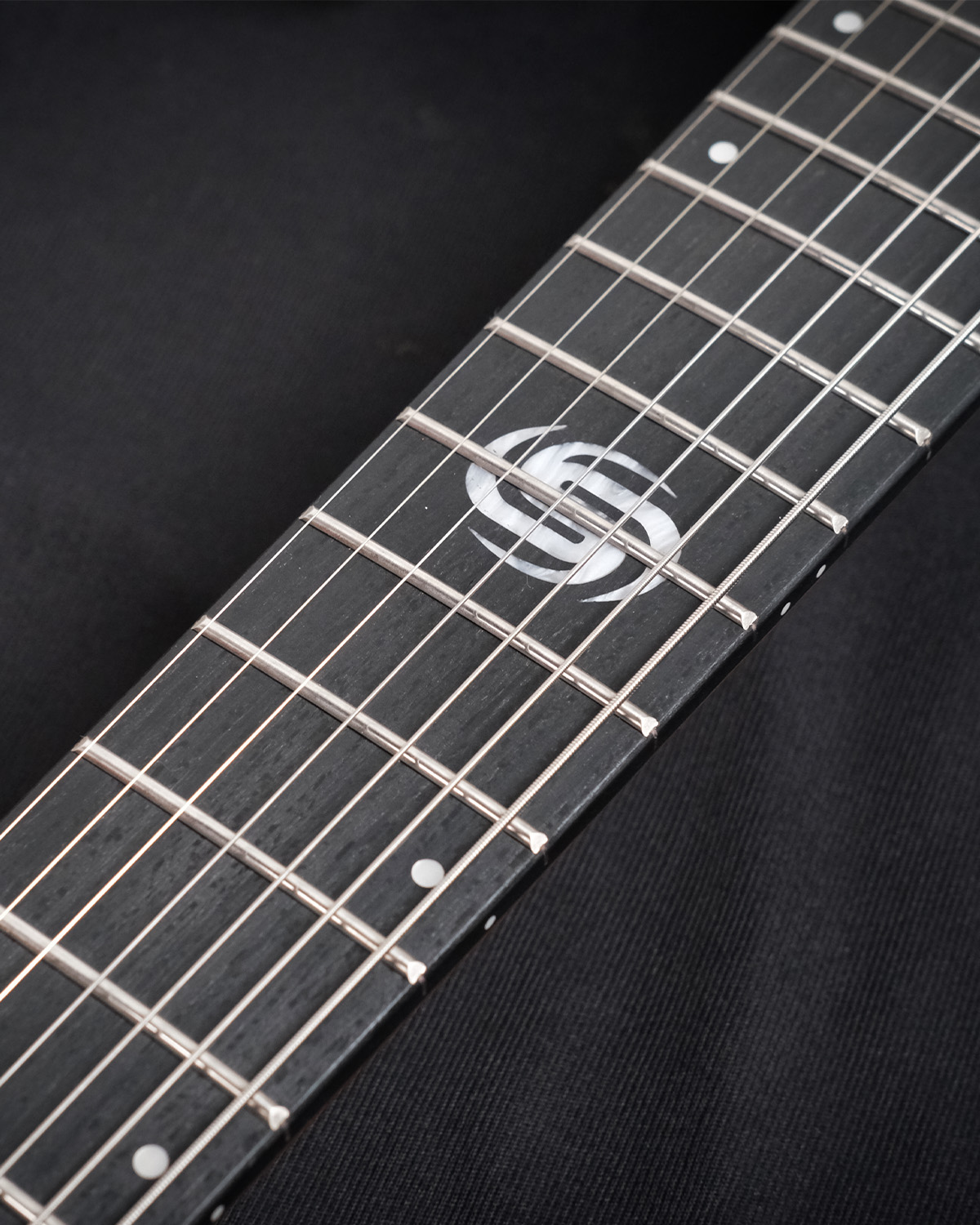 SQOE SEIB7S Black Warrior HH Super Strat