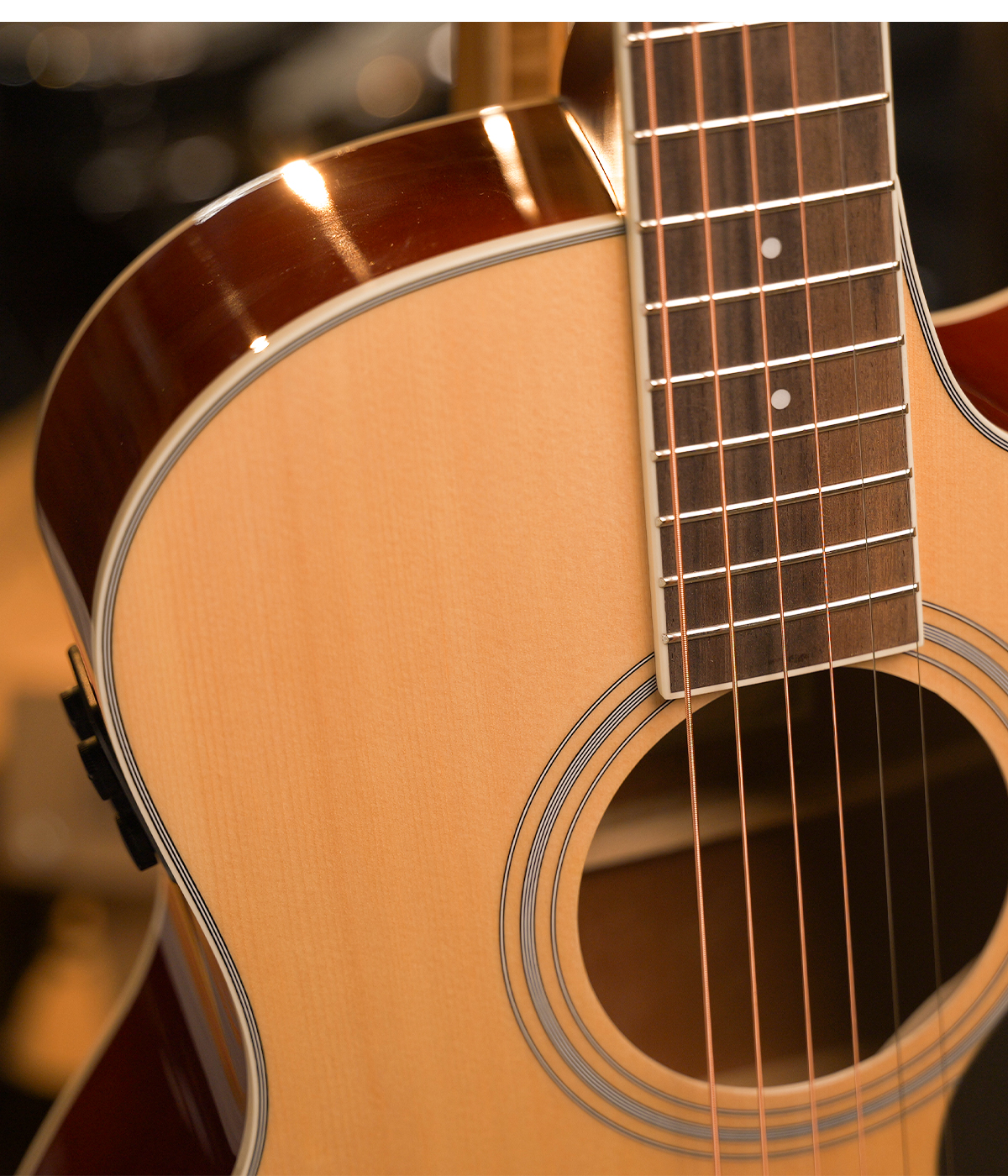 Kepma A1CE TRANS K10- Semi acoustic Guitar- Natural