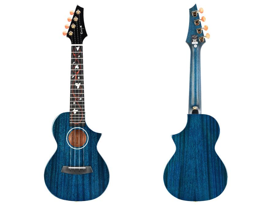 Enya EUT-M6 EQ Blue Solid Mahogany Tenor Ukulele