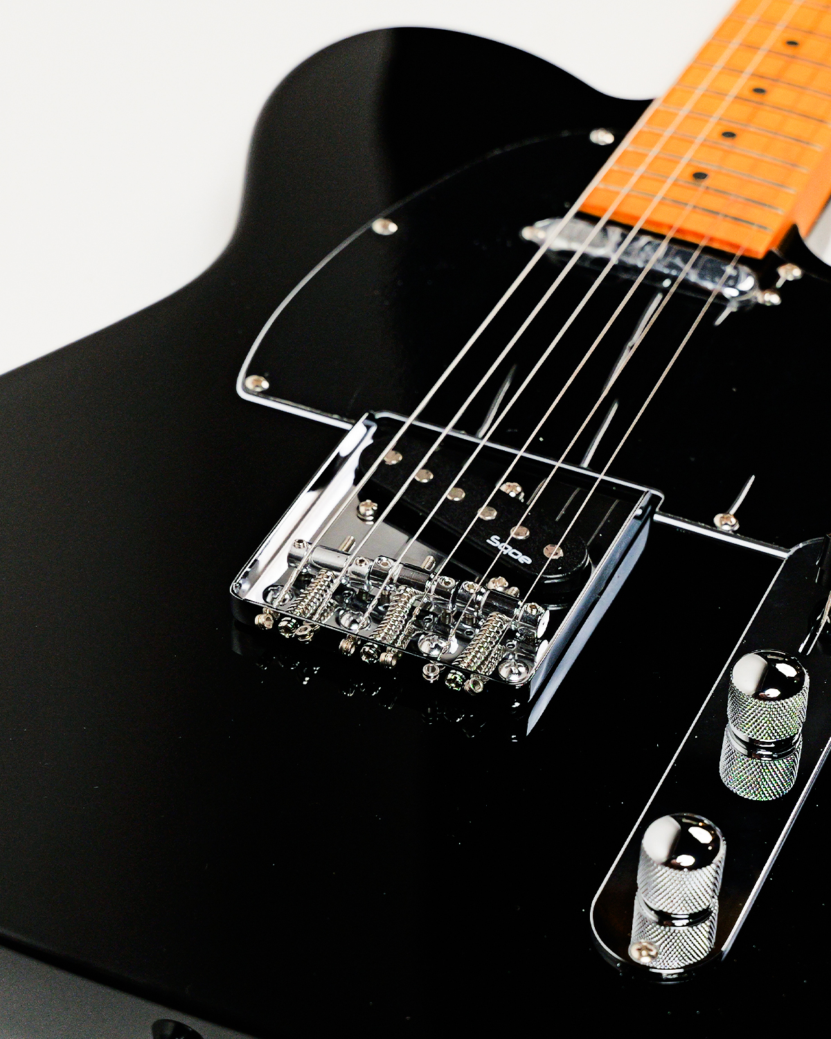 SQOE SETL250 - Tele Electric guitar - Pure Black