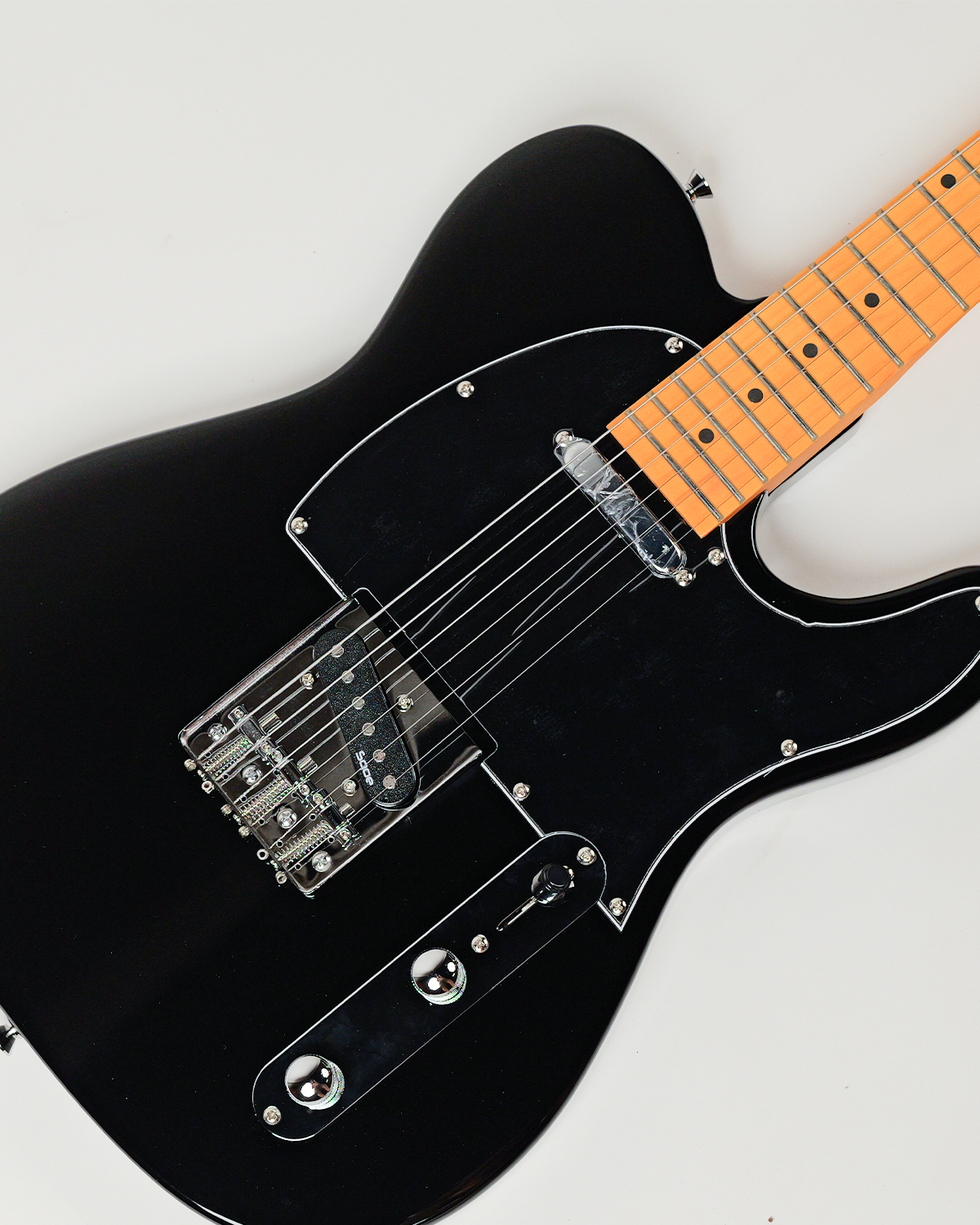 SQOE SETL250 - Tele Electric guitar - Pure Black
