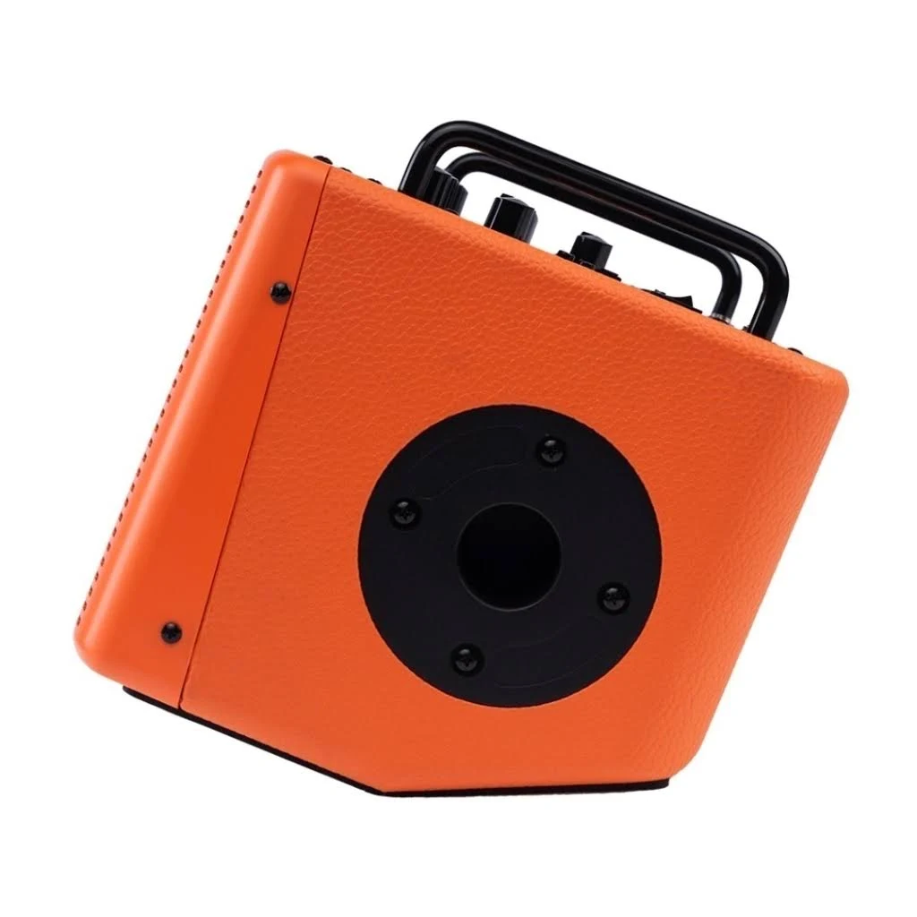 JOYO BSK40 ORANGE 40 Watt Combo Amplifier Rechargeable Guitar Vocal Two Channels Guitar Amp with Drum Machine Reverb Chorus Delay Effects and Bluetooth XLR Aux-in