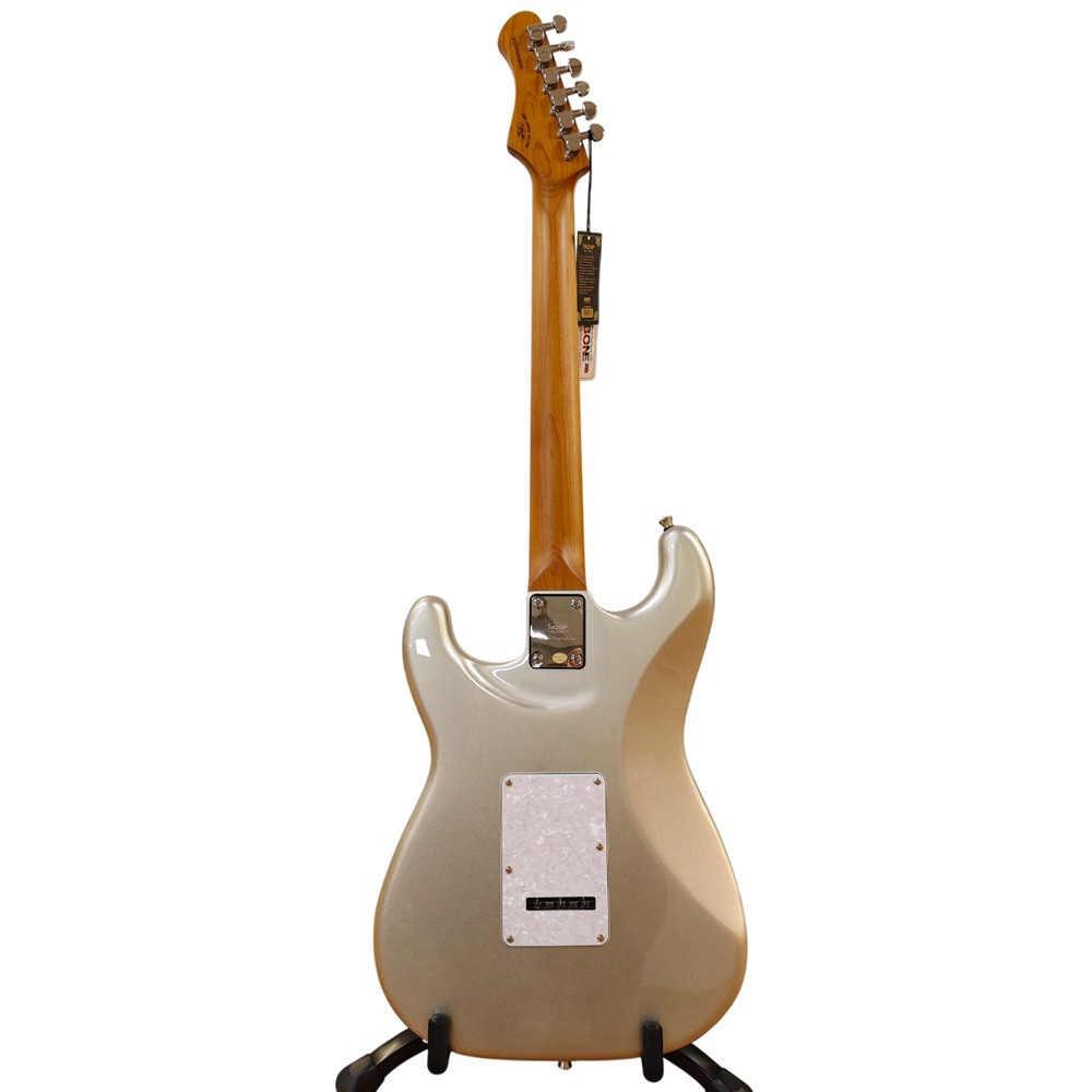SQOE SEST610 Ice Flower Blue Ice Flower Blue silver back and roasted maple neck