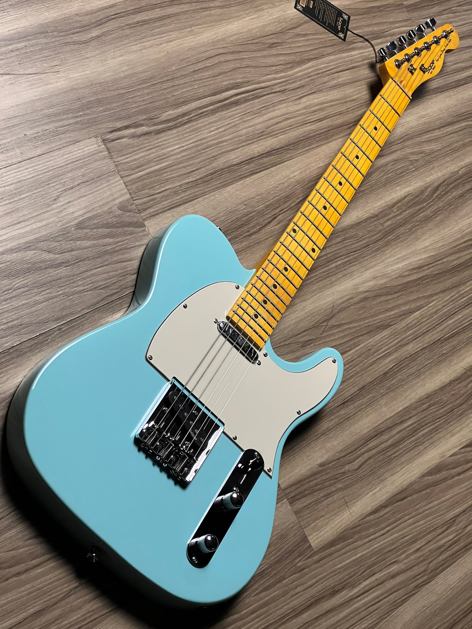 SQOE SETL250 Sky Blue angled body view