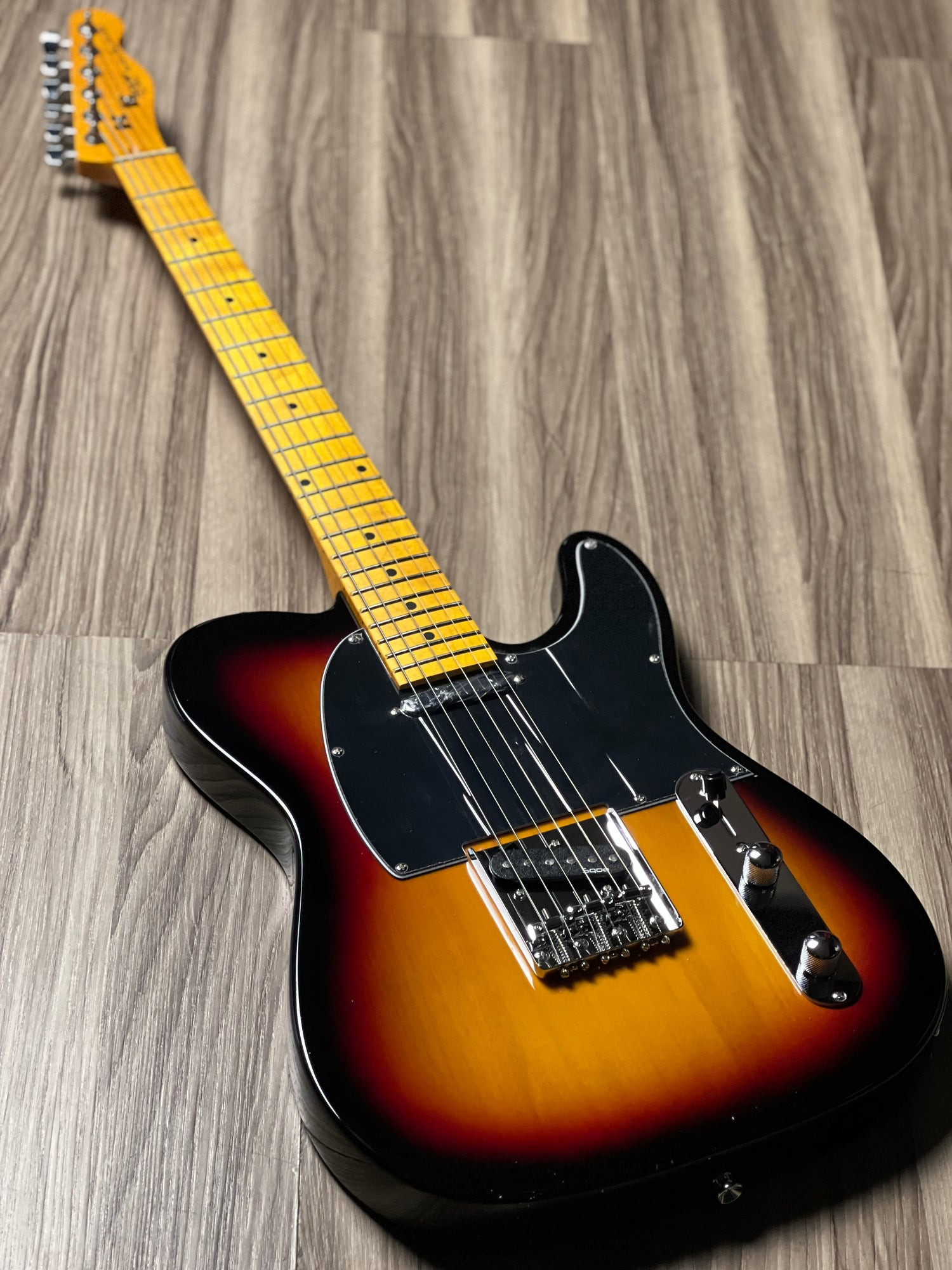 SQOE SETL250 Tele Style Electric Guitar - Sunset