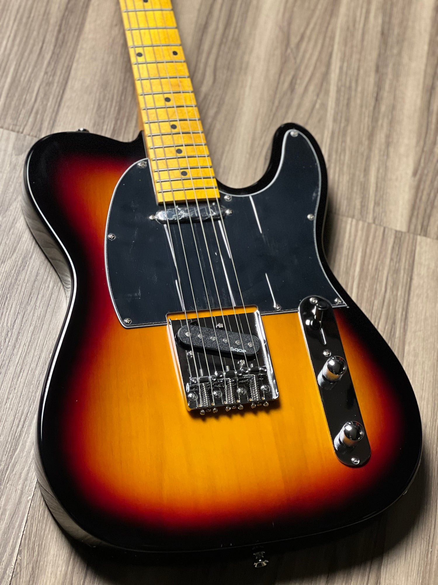 SQOE SETL250 Sunset pickups and TL-style bridge