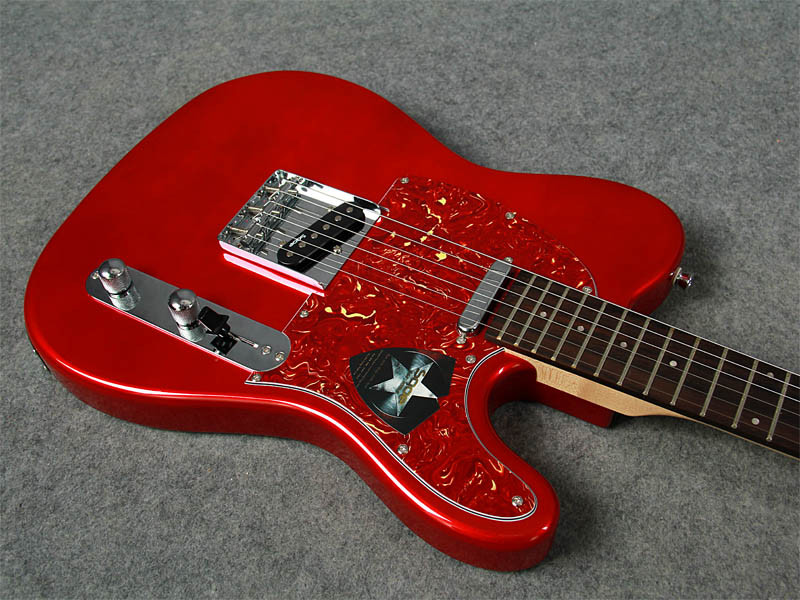 SQOE SETL300 Red Tele-Style Electric Guitar