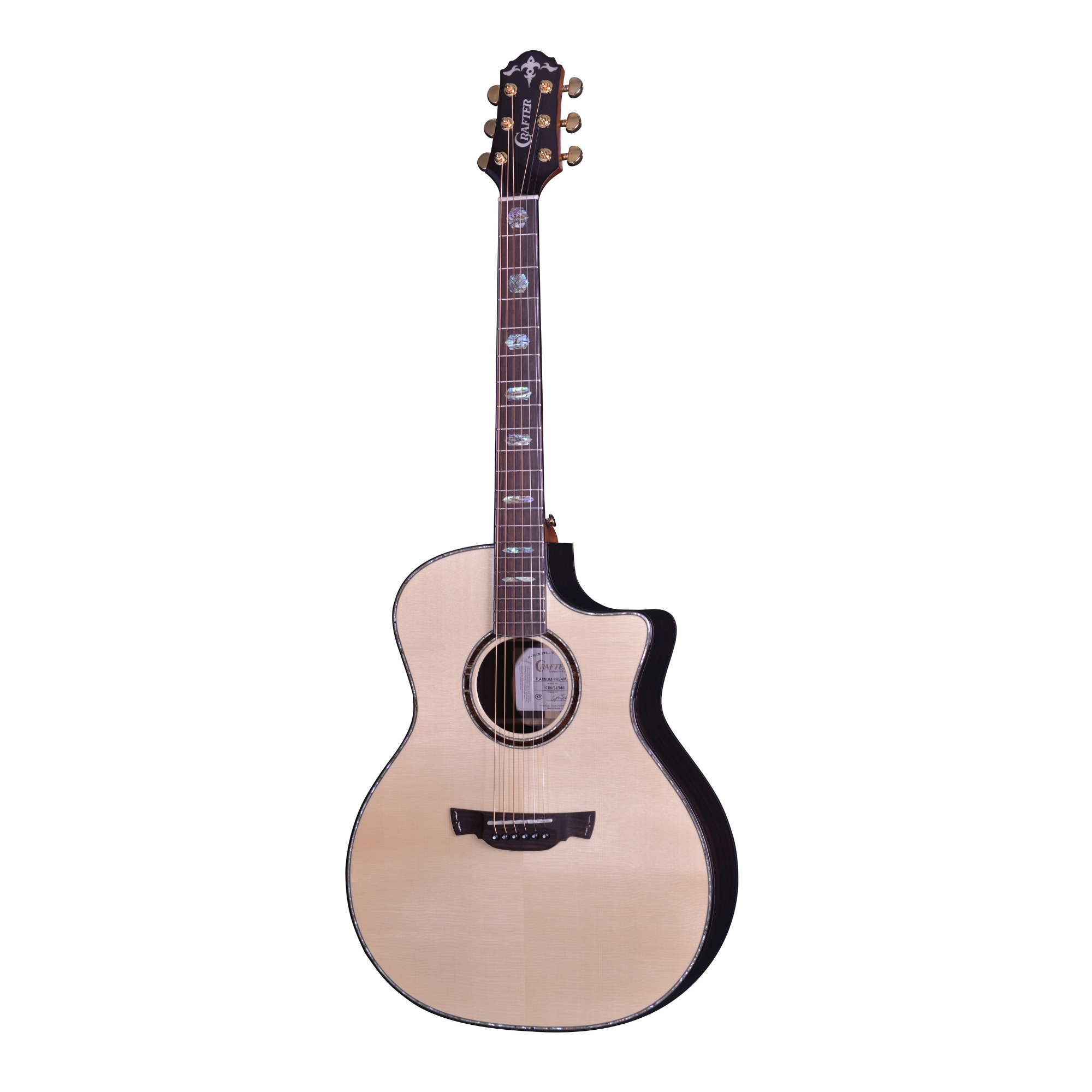 Crafter SRP G36CE Acoustic Electric Guitar Solid Top Back Premium Guitar