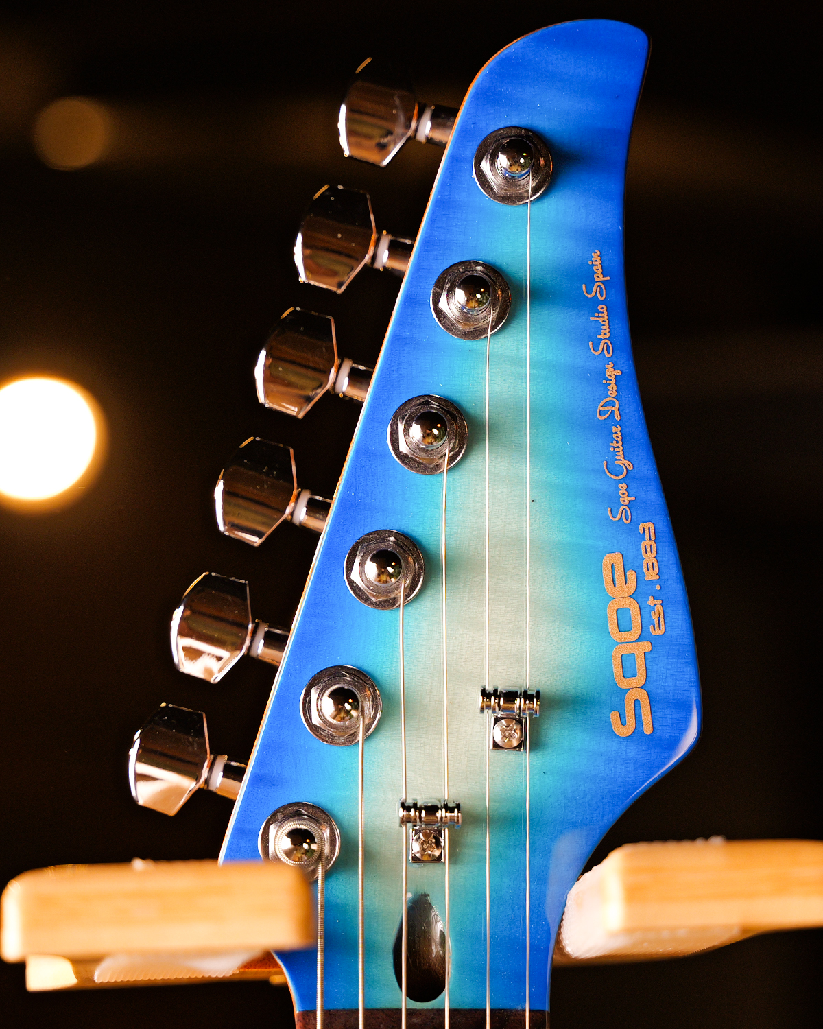 SQOE SEIB998 Cowboy Blue Custom HSH Electric Guitar