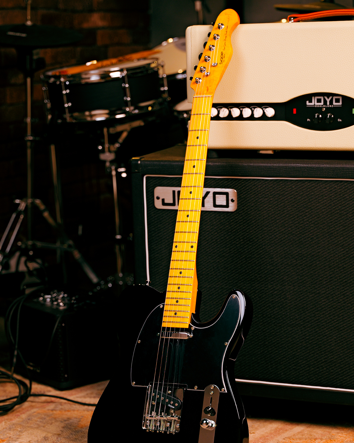 SQOE SETL250 - Tele Electric guitar - Pure Black