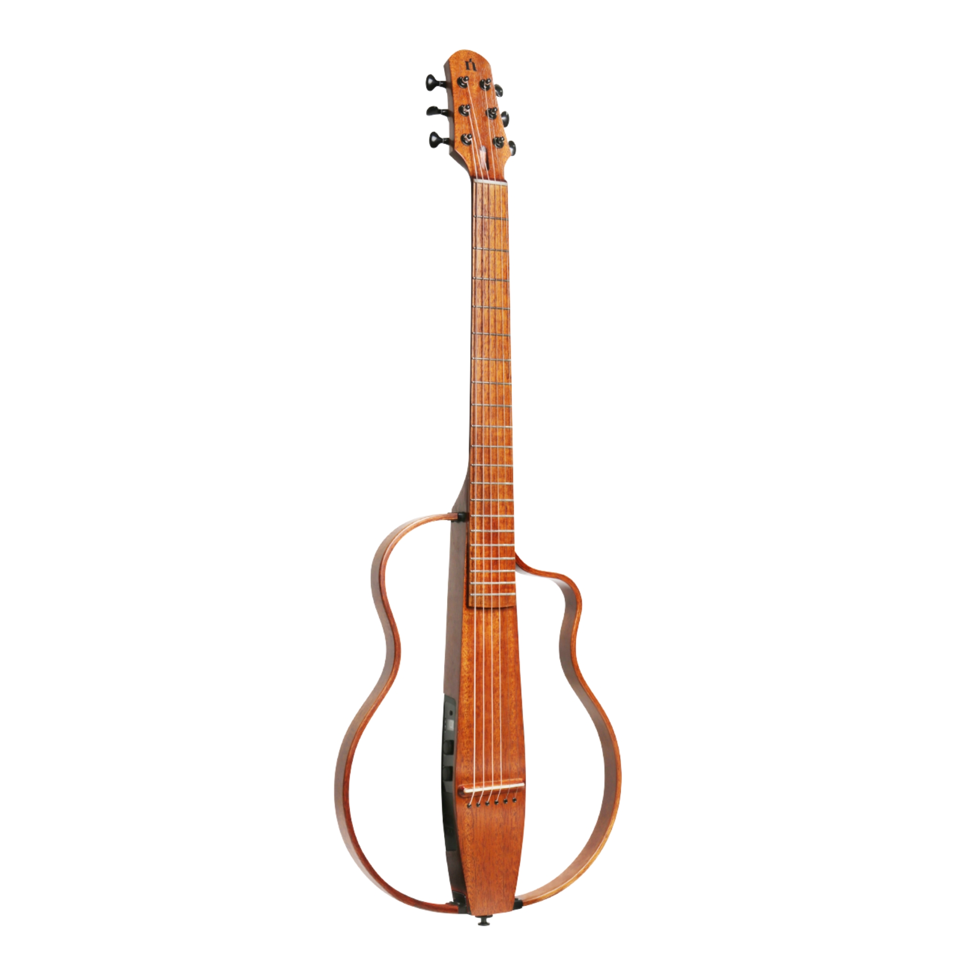 Natasha NBSG Steel String Silent Smart Guitar Mahogany