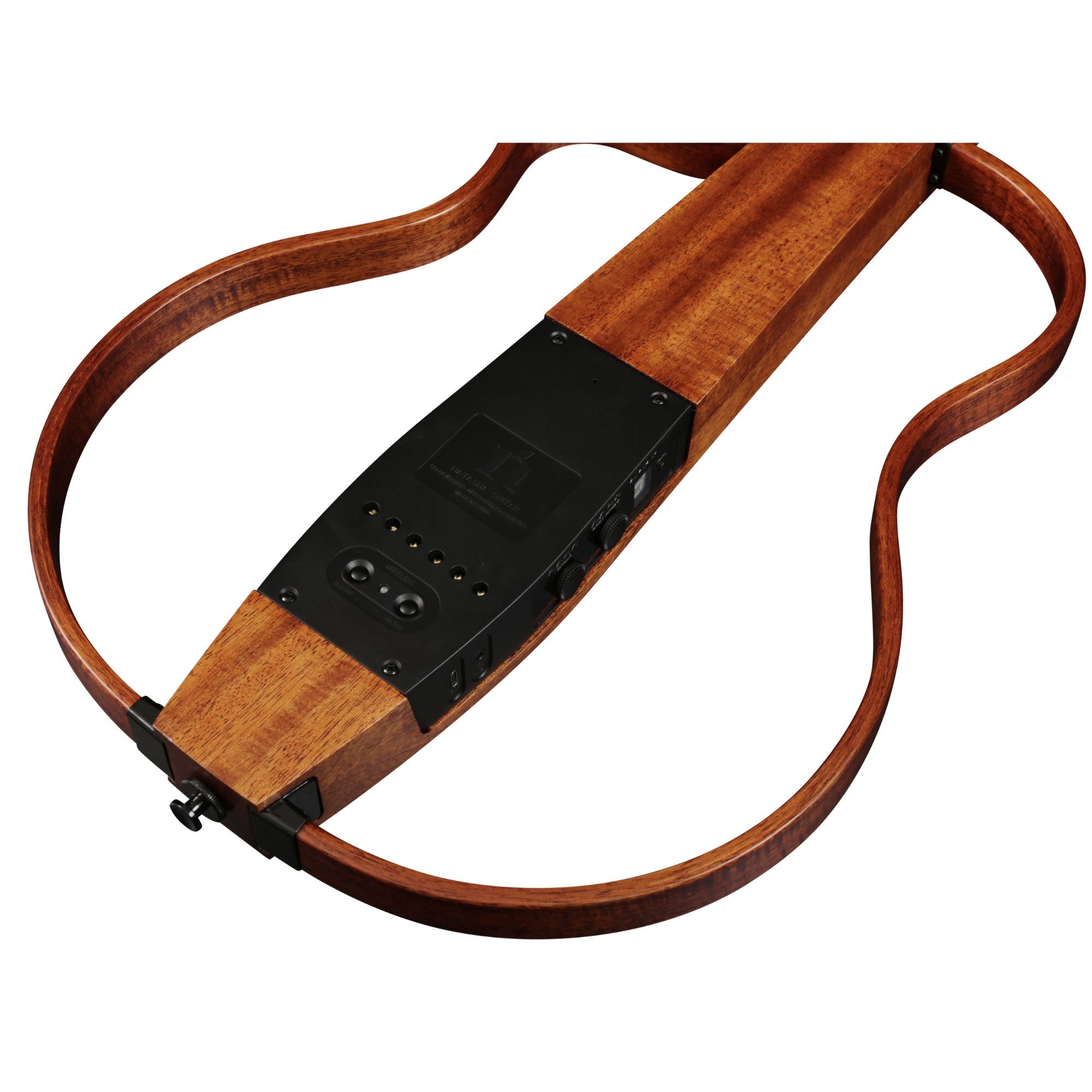 Natasha NBSG Steel String Silent Smart Guitar Mahogany