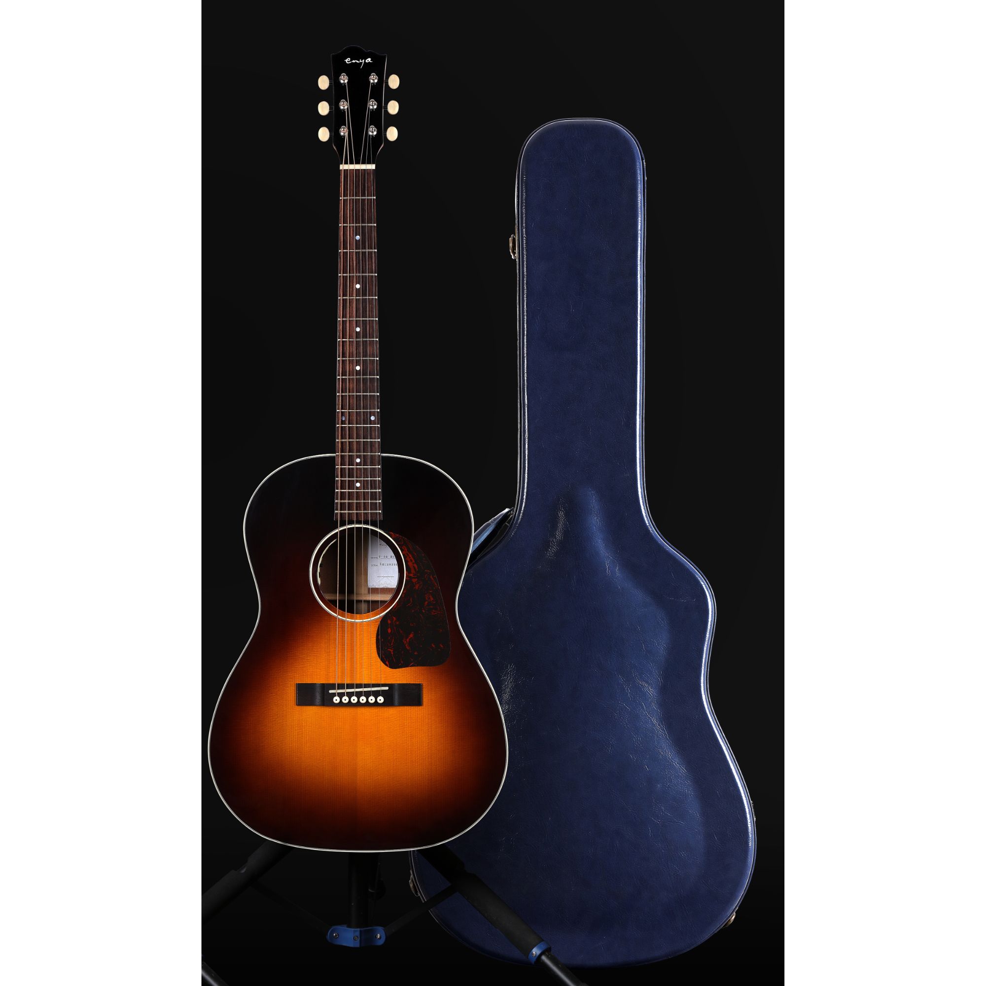 Enya T05B Semi- Acoustic Guitar- Sunburst with Hardcase vintage series