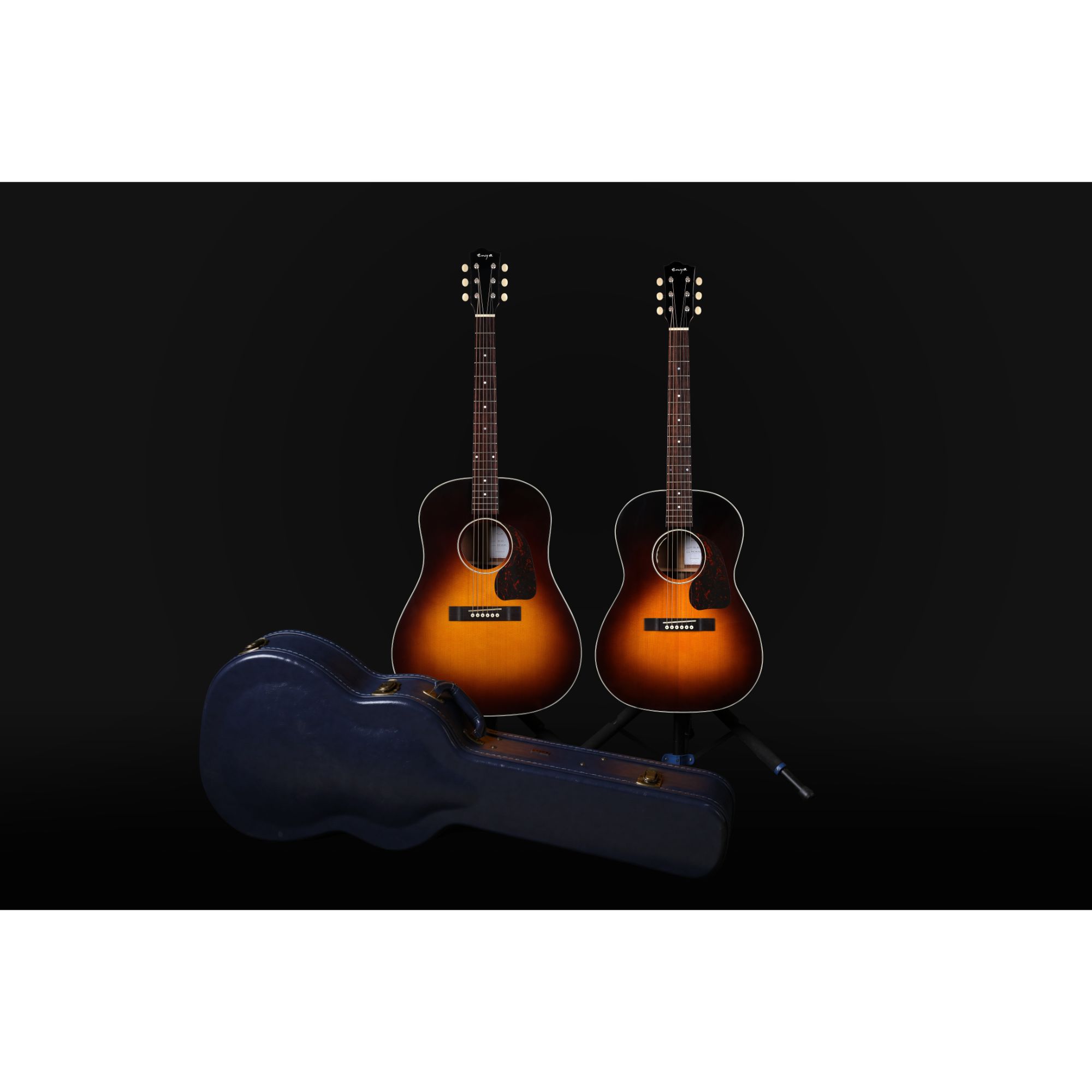 Enya T05B Semi- Acoustic Guitar- Sunburst with Hardcase vintage series