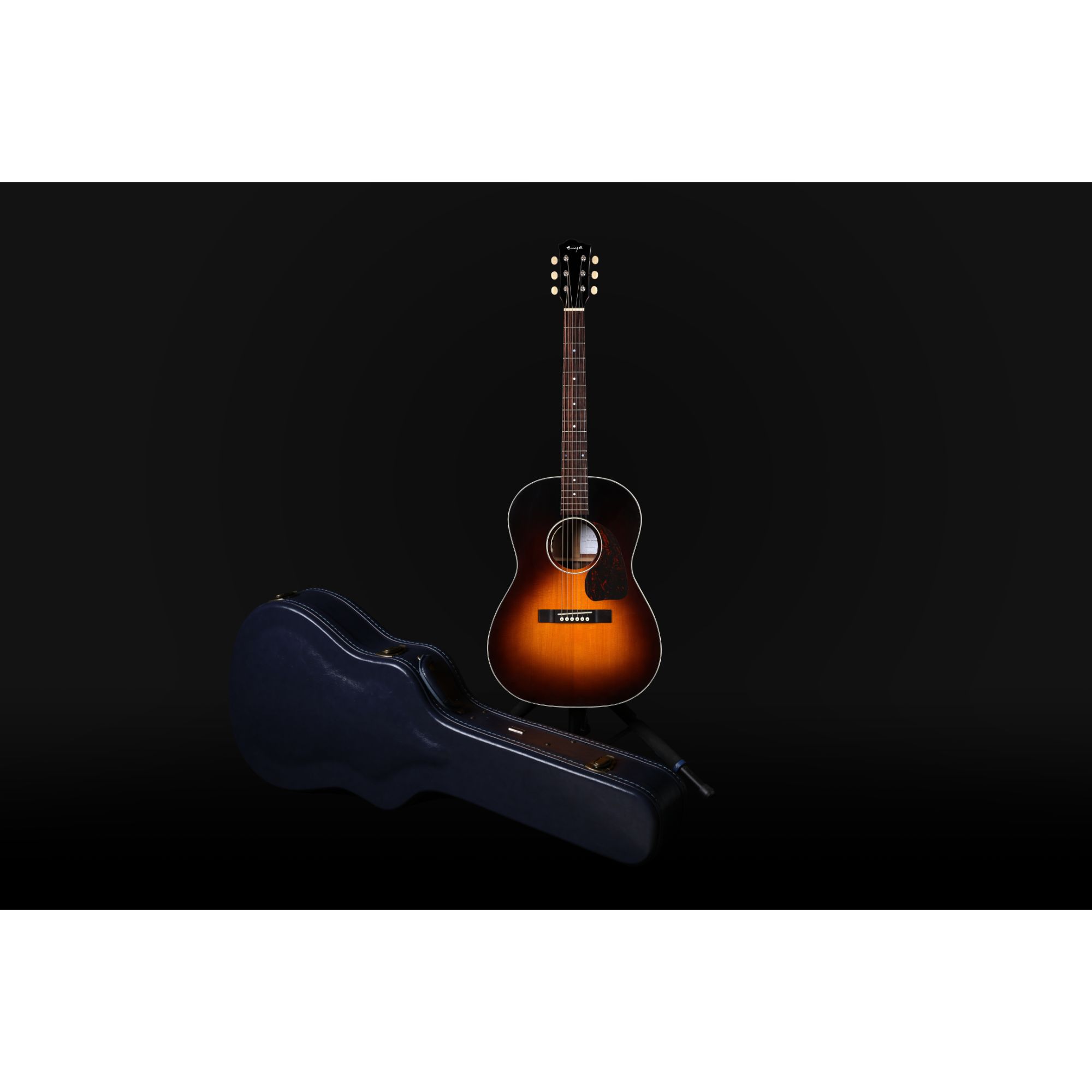 Enya T05B Semi- Acoustic Guitar- Sunburst with Hardcase vintage series