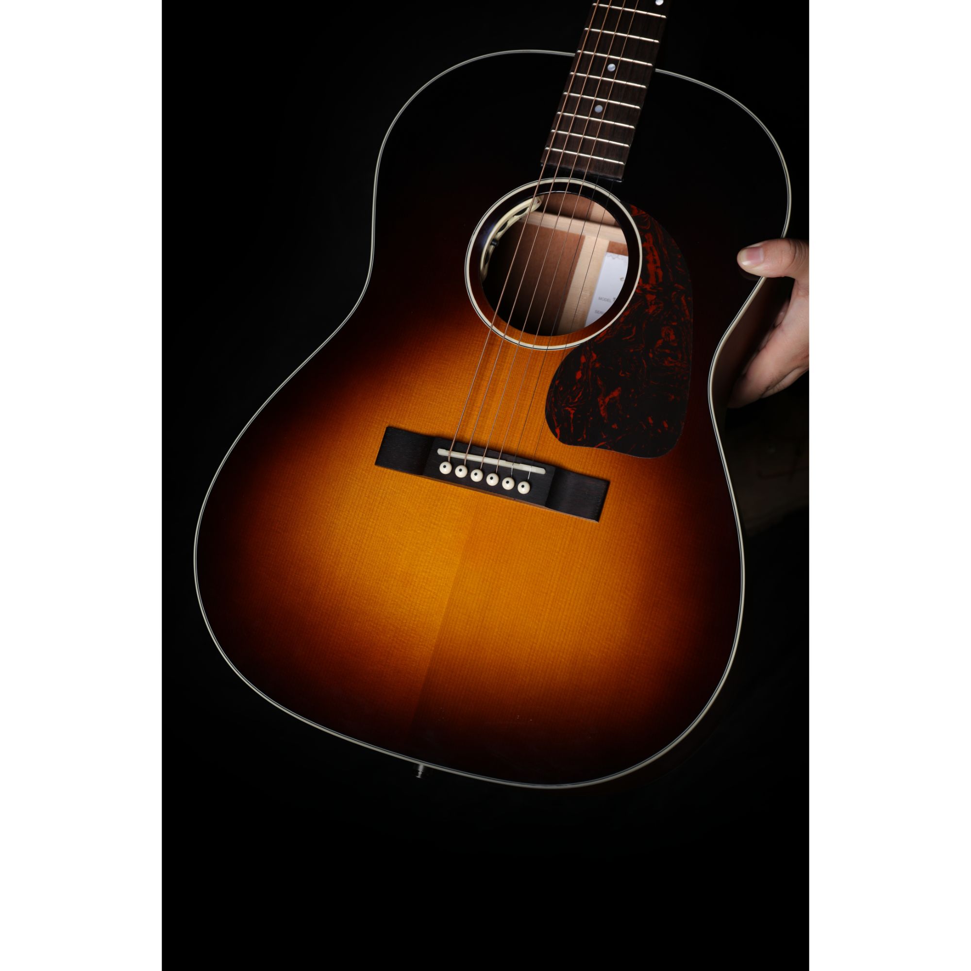 Enya T05B Semi- Acoustic Guitar- Sunburst with Hardcase vintage series