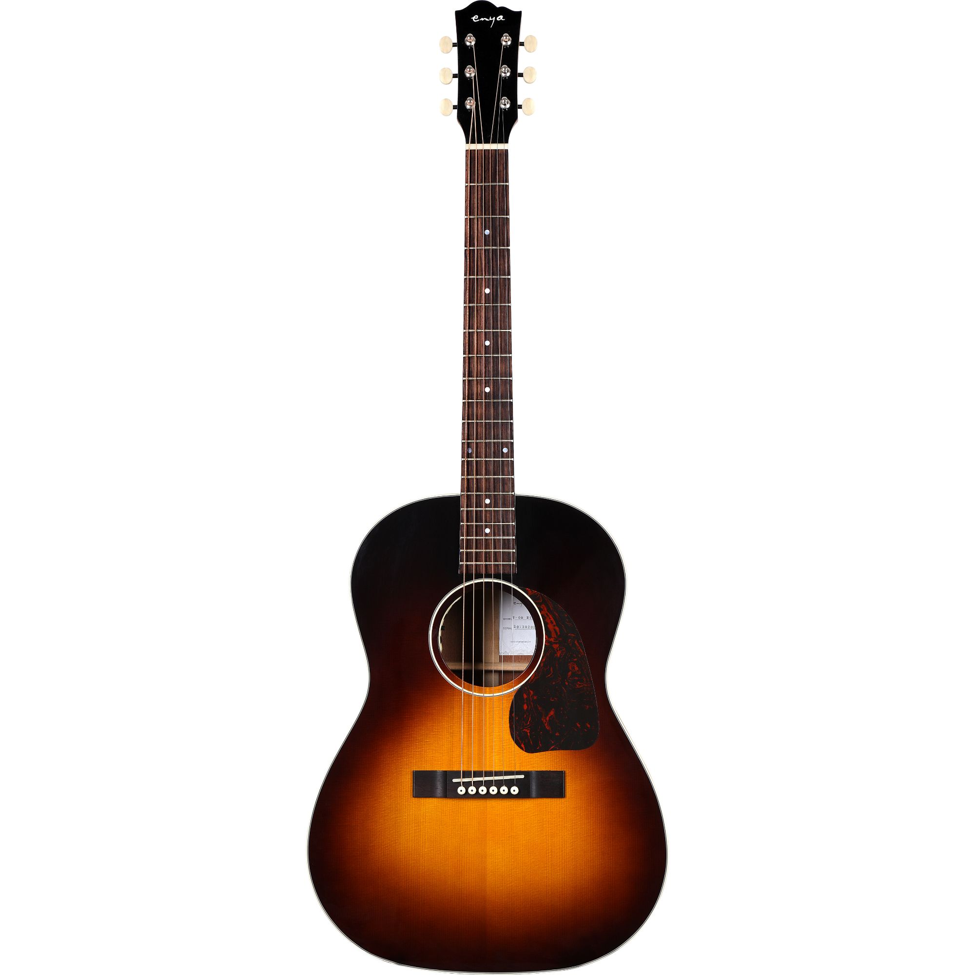 Enya T05B Semi- Acoustic Guitar- Sunburst with Hardcase vintage series