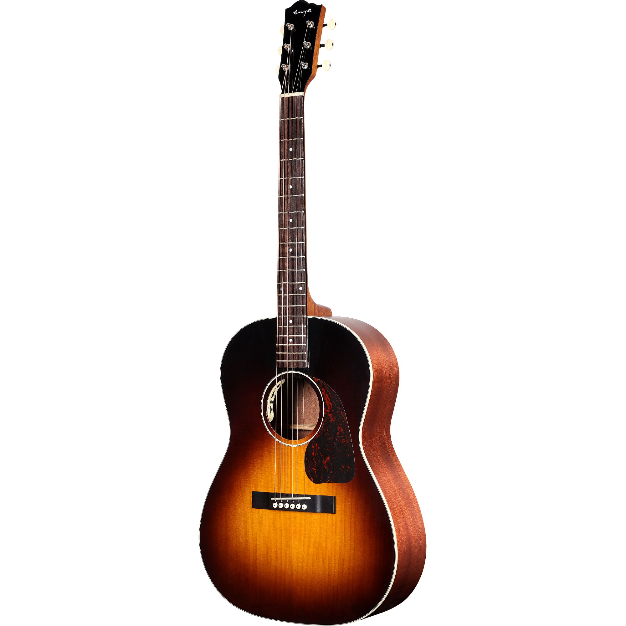 Enya T05B Semi- Acoustic Guitar- Sunburst with Hardcase vintage series