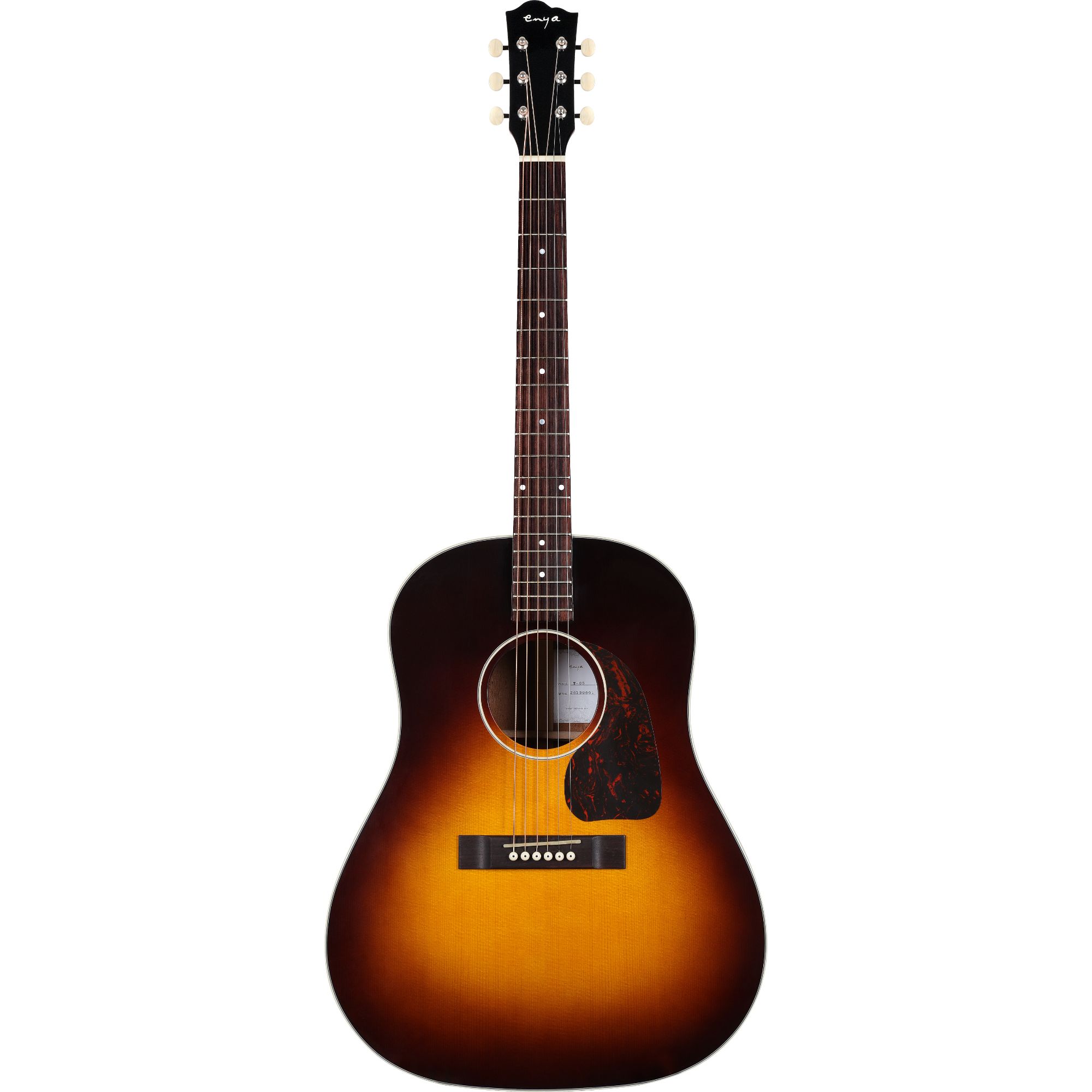 Enya T05J Semi-Acoustic Guitar- Sunburst with Hardcase vintage series