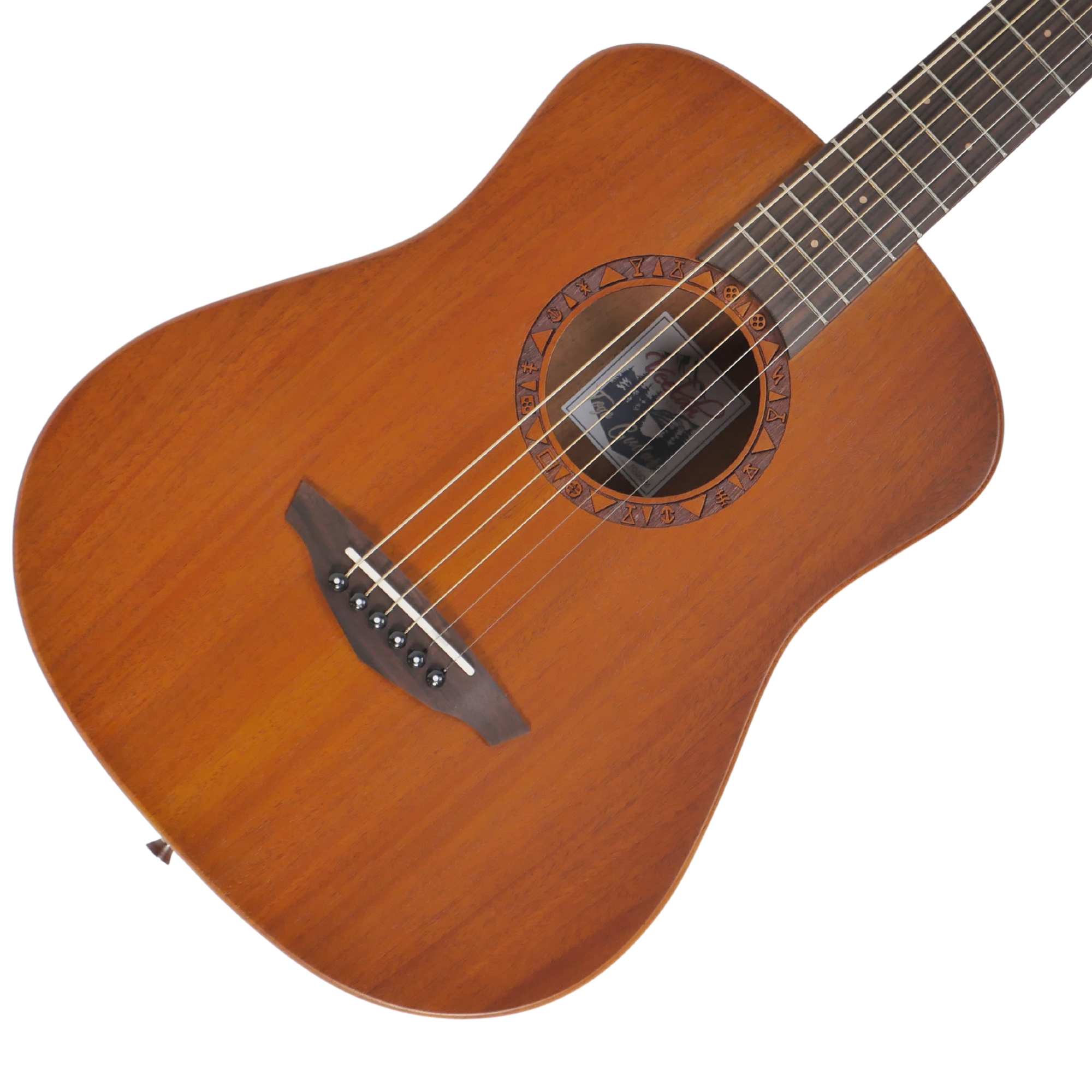 Veelah TOGO-M solid mahogany acoustic travel guitar