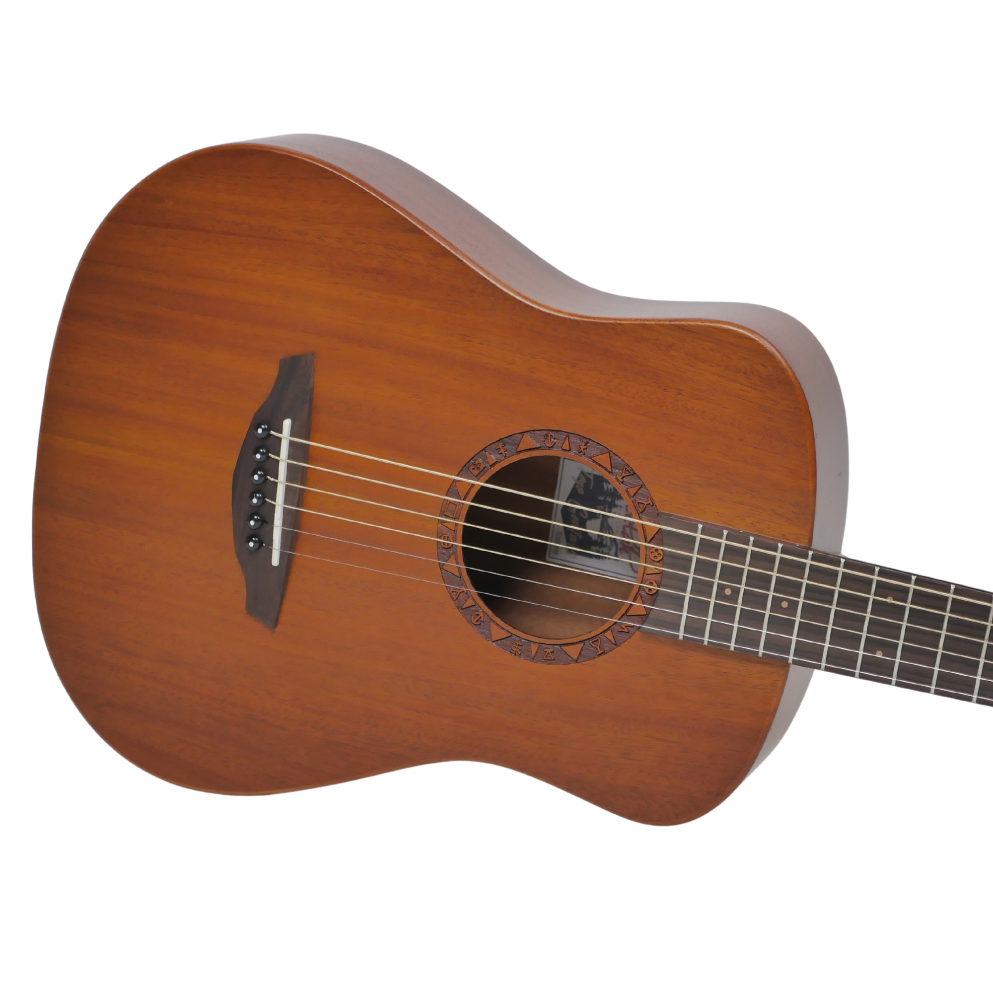 Veelah TOGO-M solid mahogany acoustic travel guitar