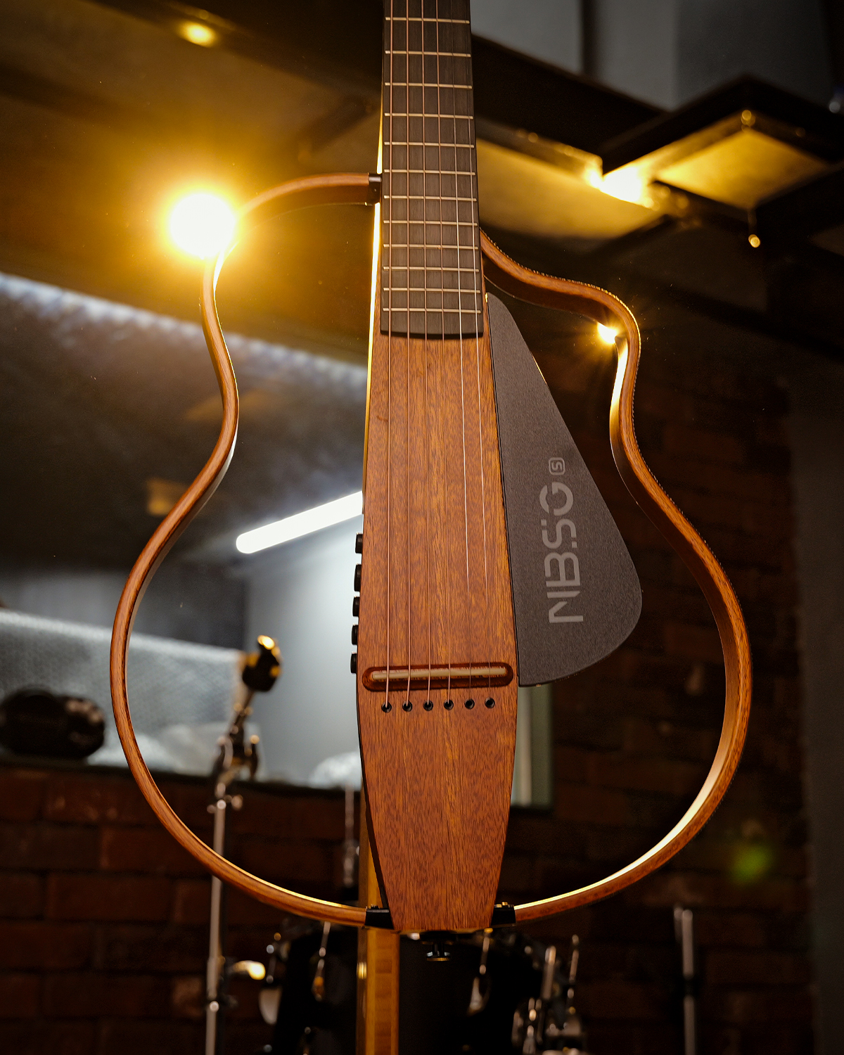 Natasha NBSG-S Silent Steel string Guitar Solid Mahogany